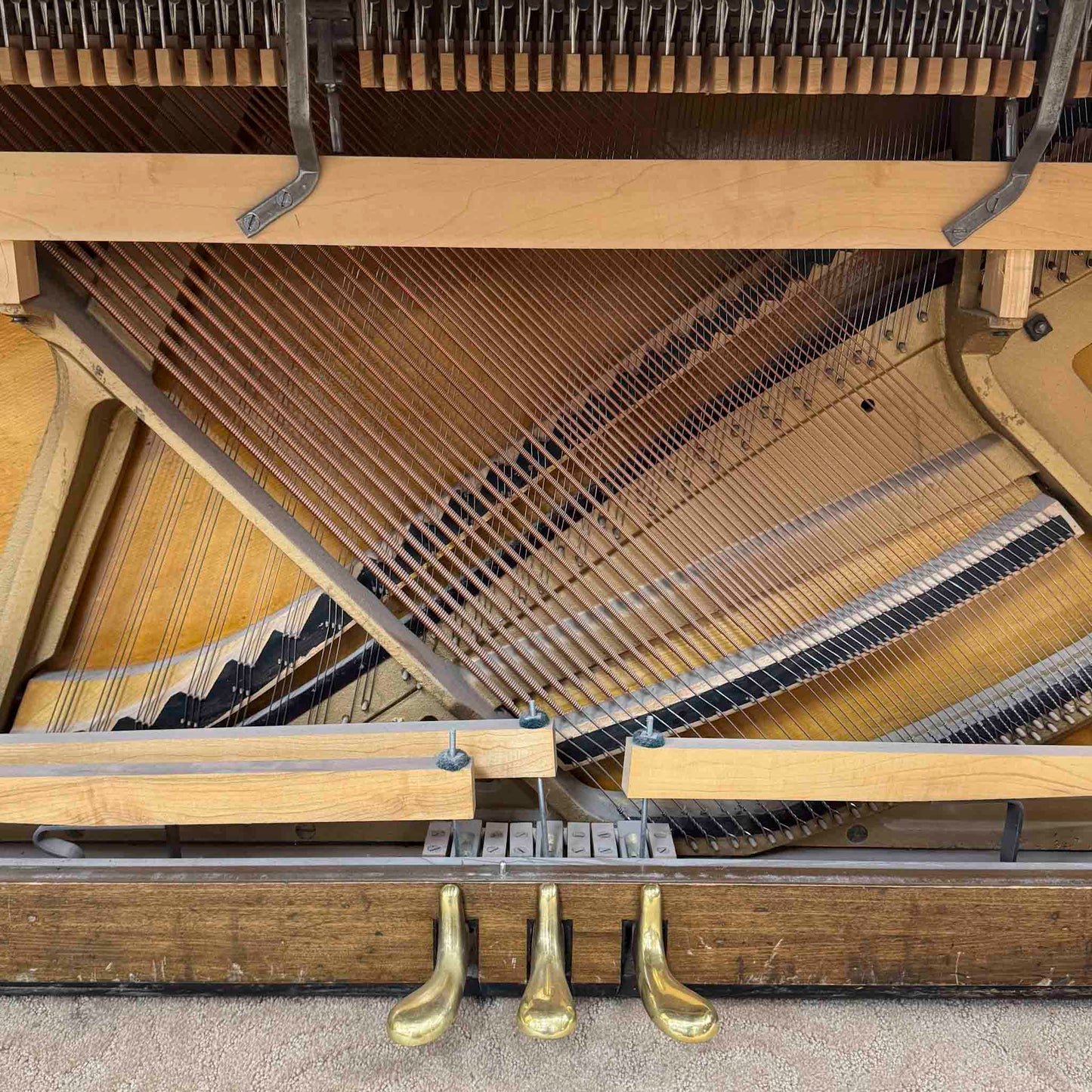 CURRENT SHOP WORK - 1962 Gulbransen 37" Wood Finish Spinet Piano