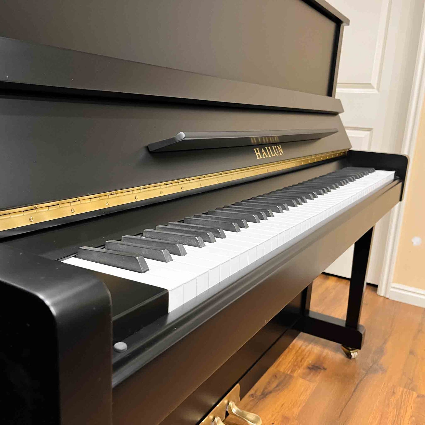 SOLD Hailun 121 48" Satin Black Upright Piano