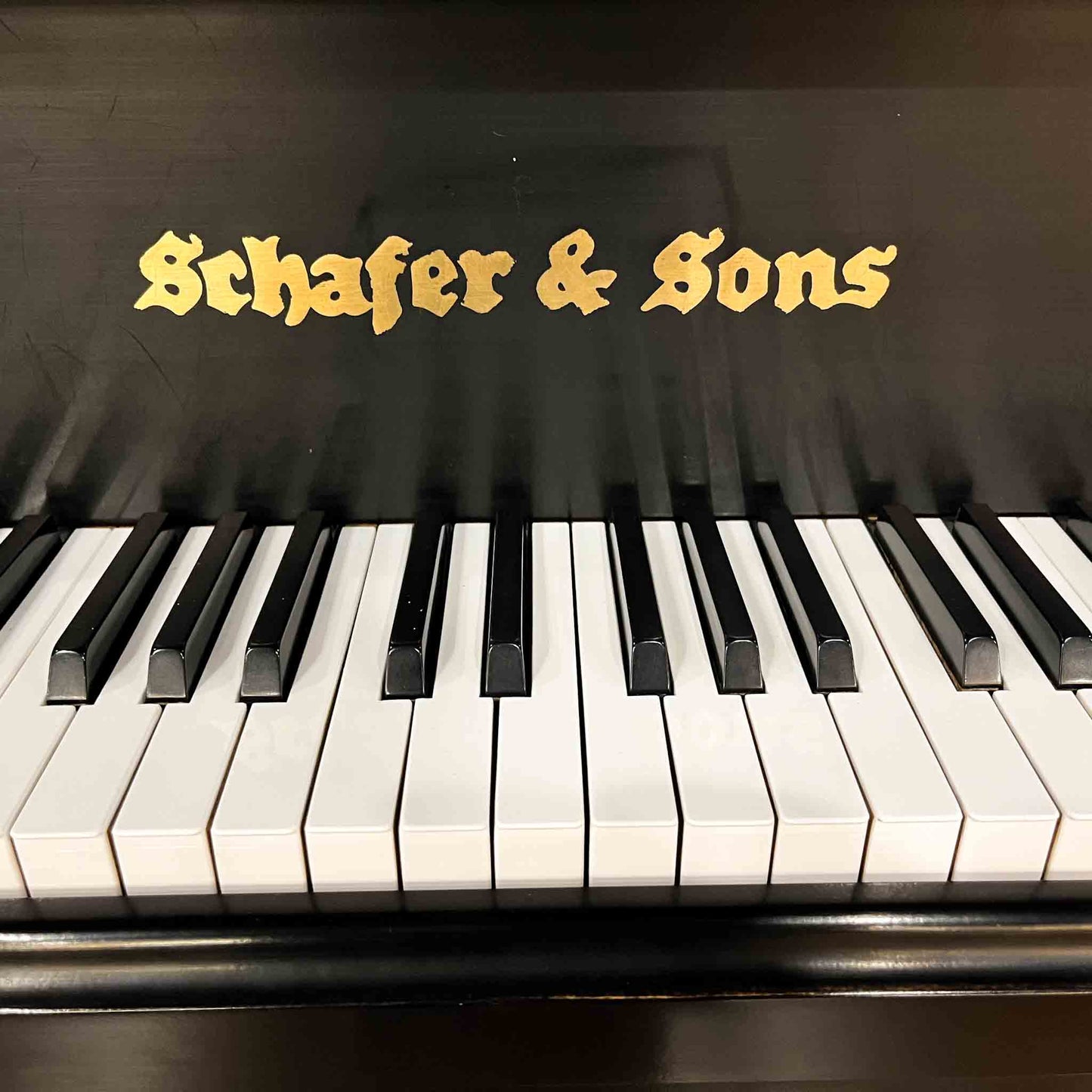 1990 Schafer & Sons G-5A 6'9" Satin Black Grand Piano