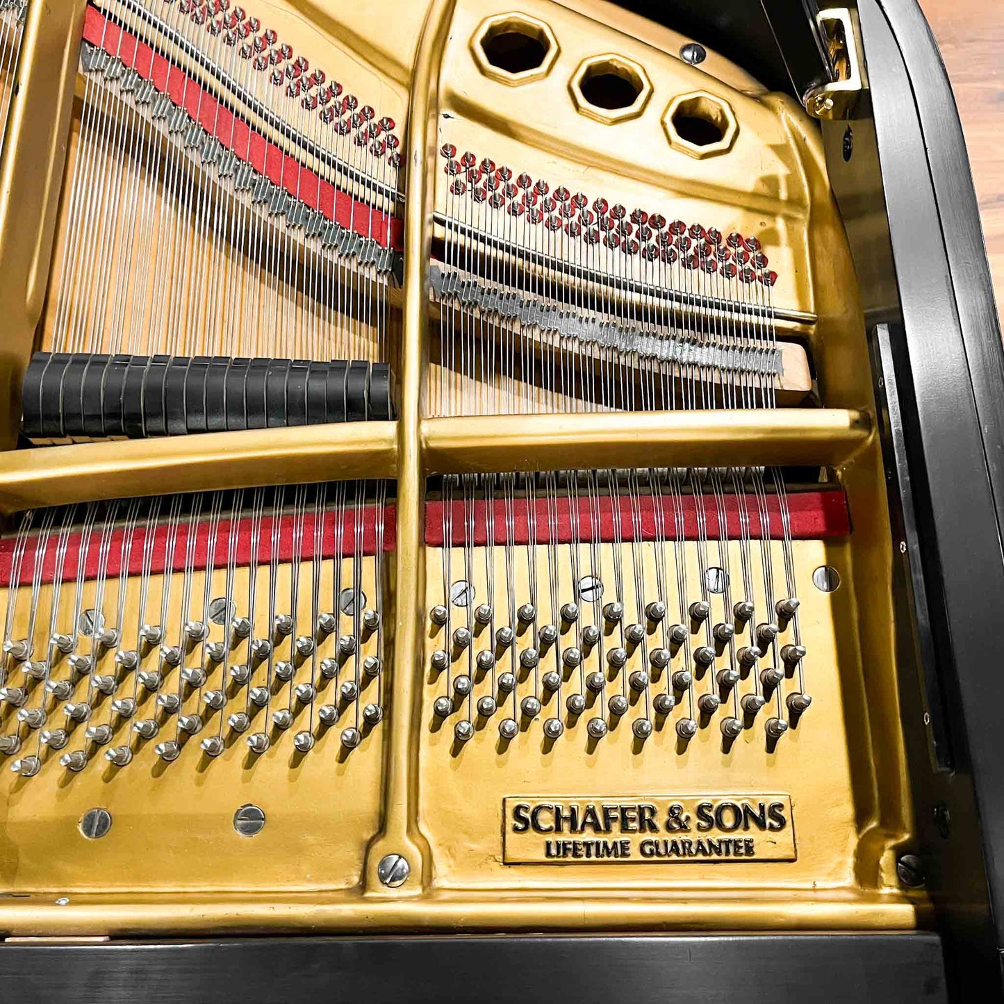 1990 Schafer & Sons G-5A 6'9" Satin Black Grand Piano