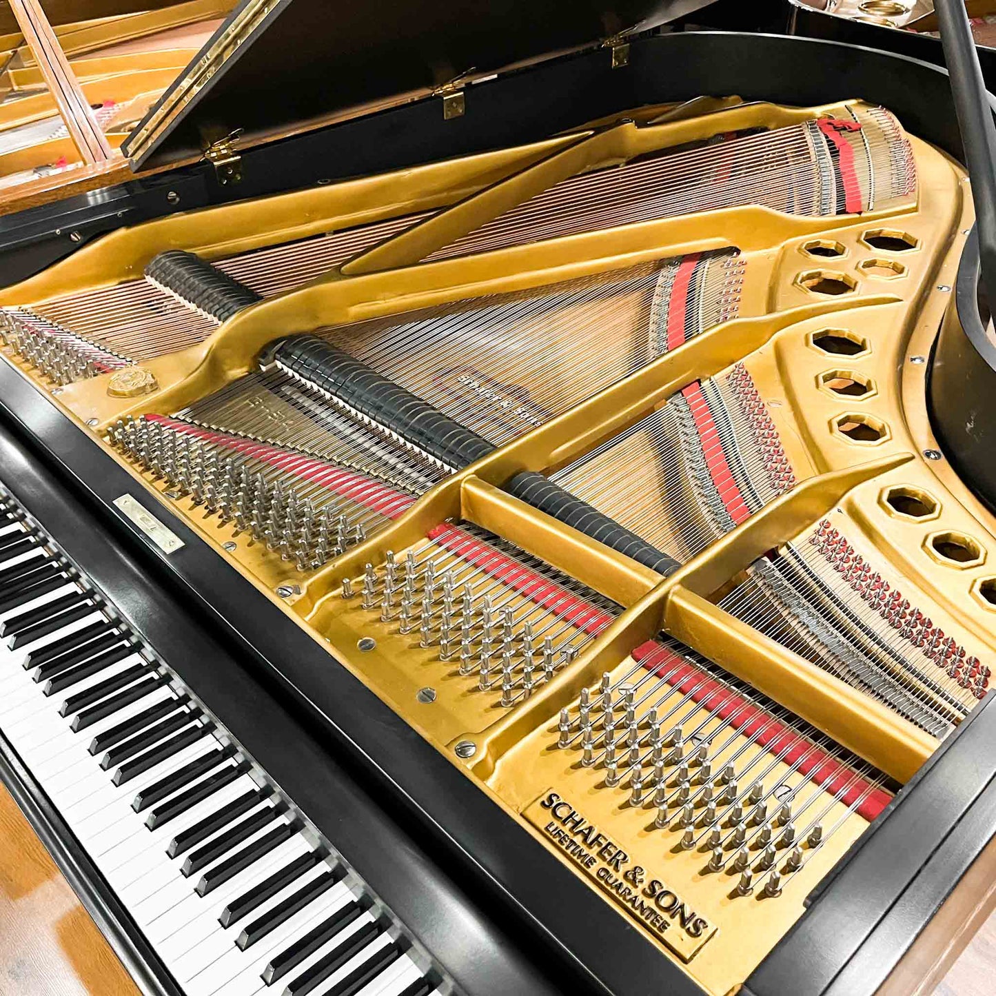1990 Schafer & Sons G-5A 6'9" Satin Black Grand Piano