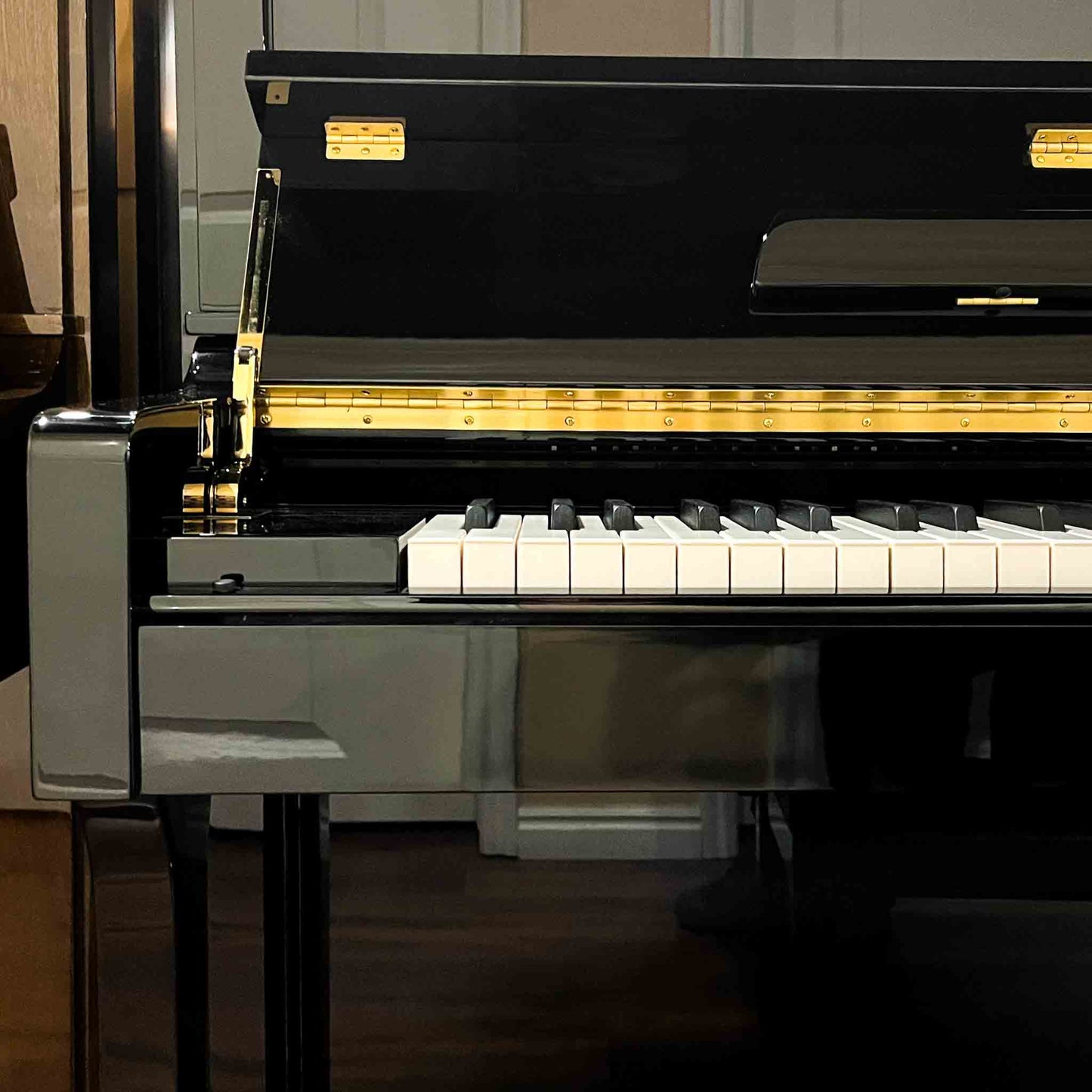 SOLD Hailun 121 48" Polished Black Upright Piano