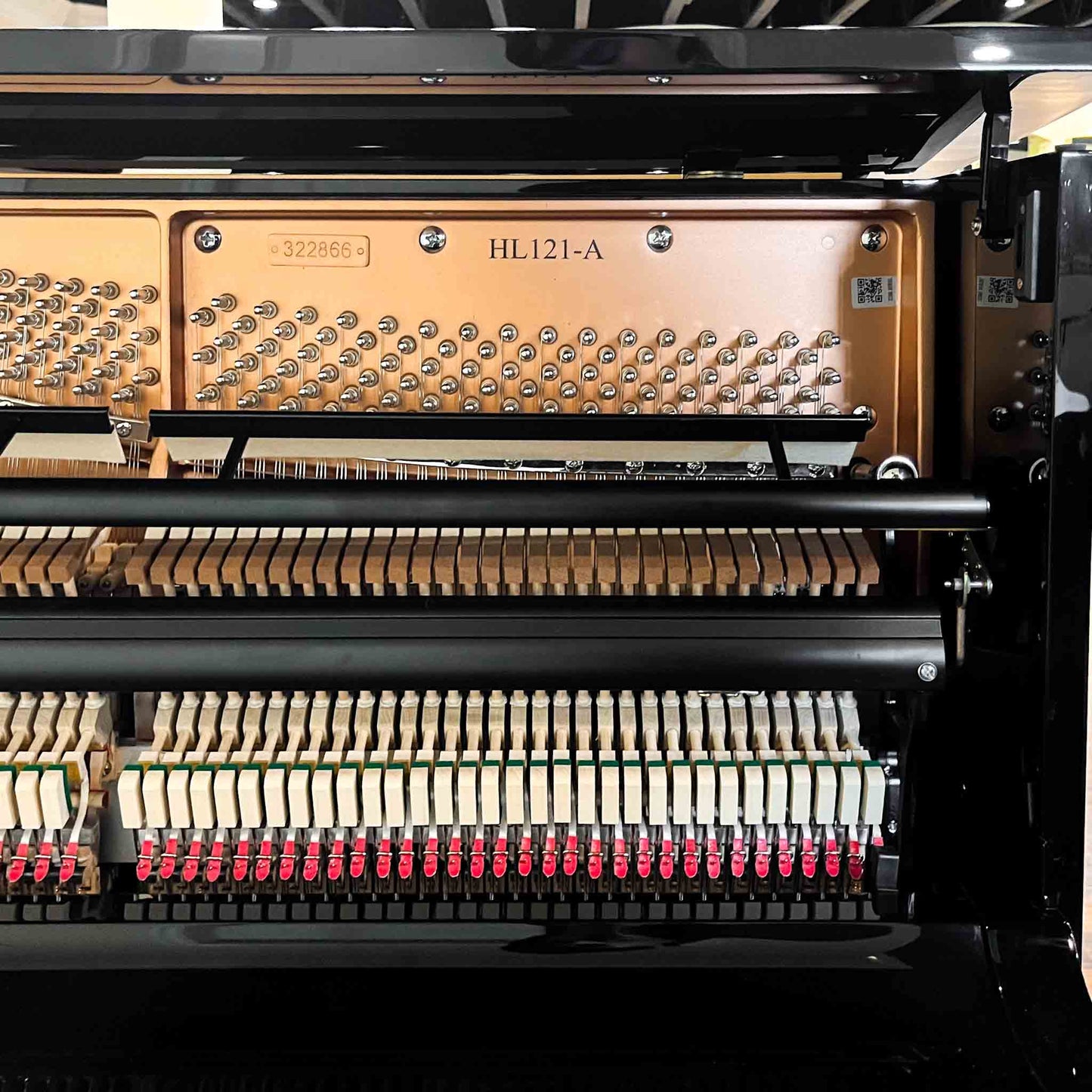 SOLD Hailun 121 48" Polished Black Upright Piano