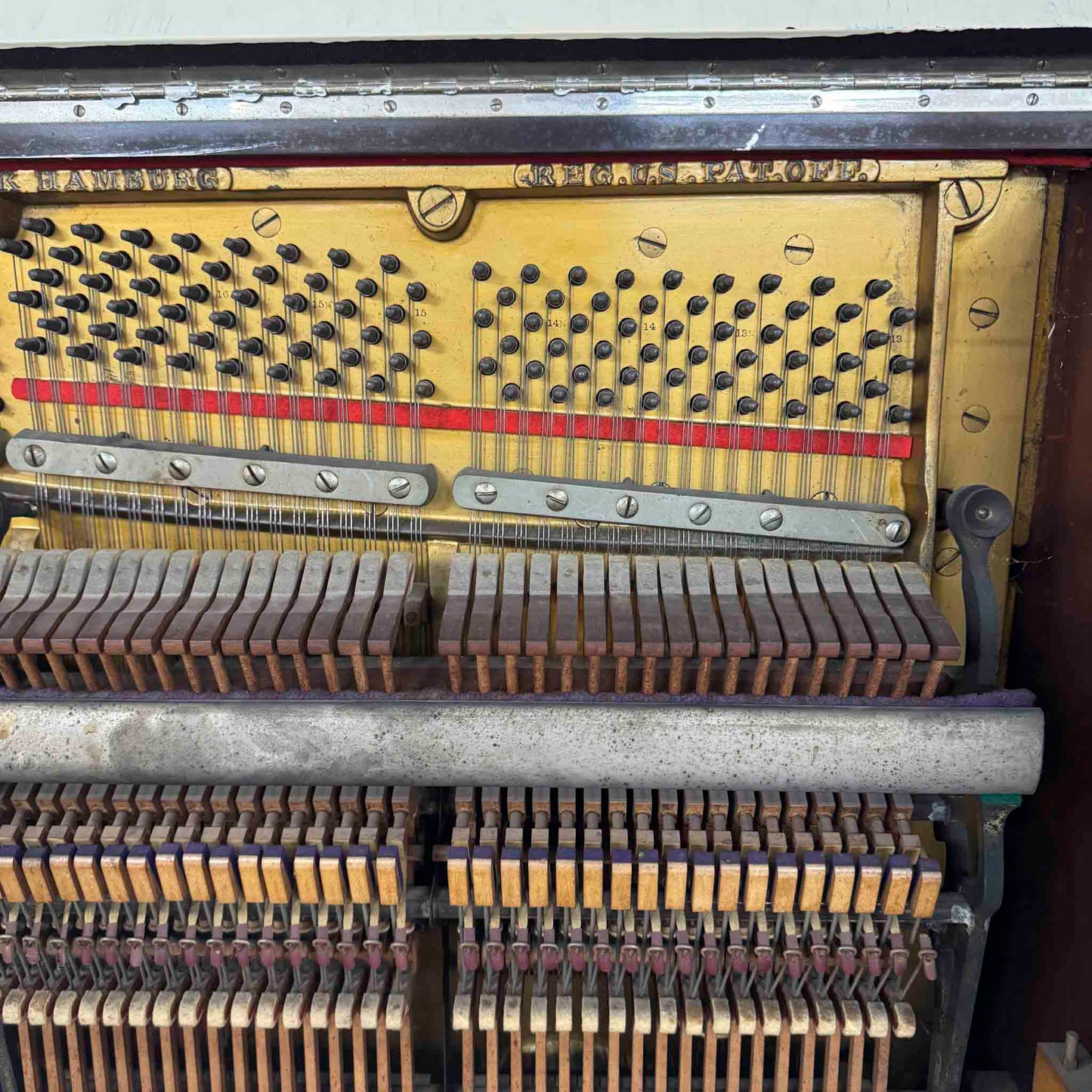 CURRENT SHOP WORK 1911 Steinway 53" Wood Finish Commissioned Upright Piano