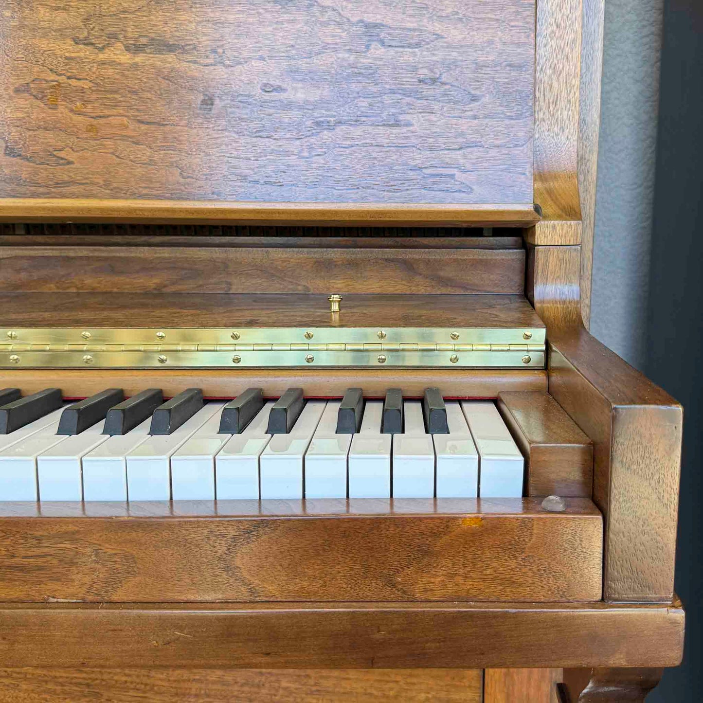 CURRENT SHOP WORK - 1924 Brinkerhoff 49" Wood Finish Commissioned Upright Piano