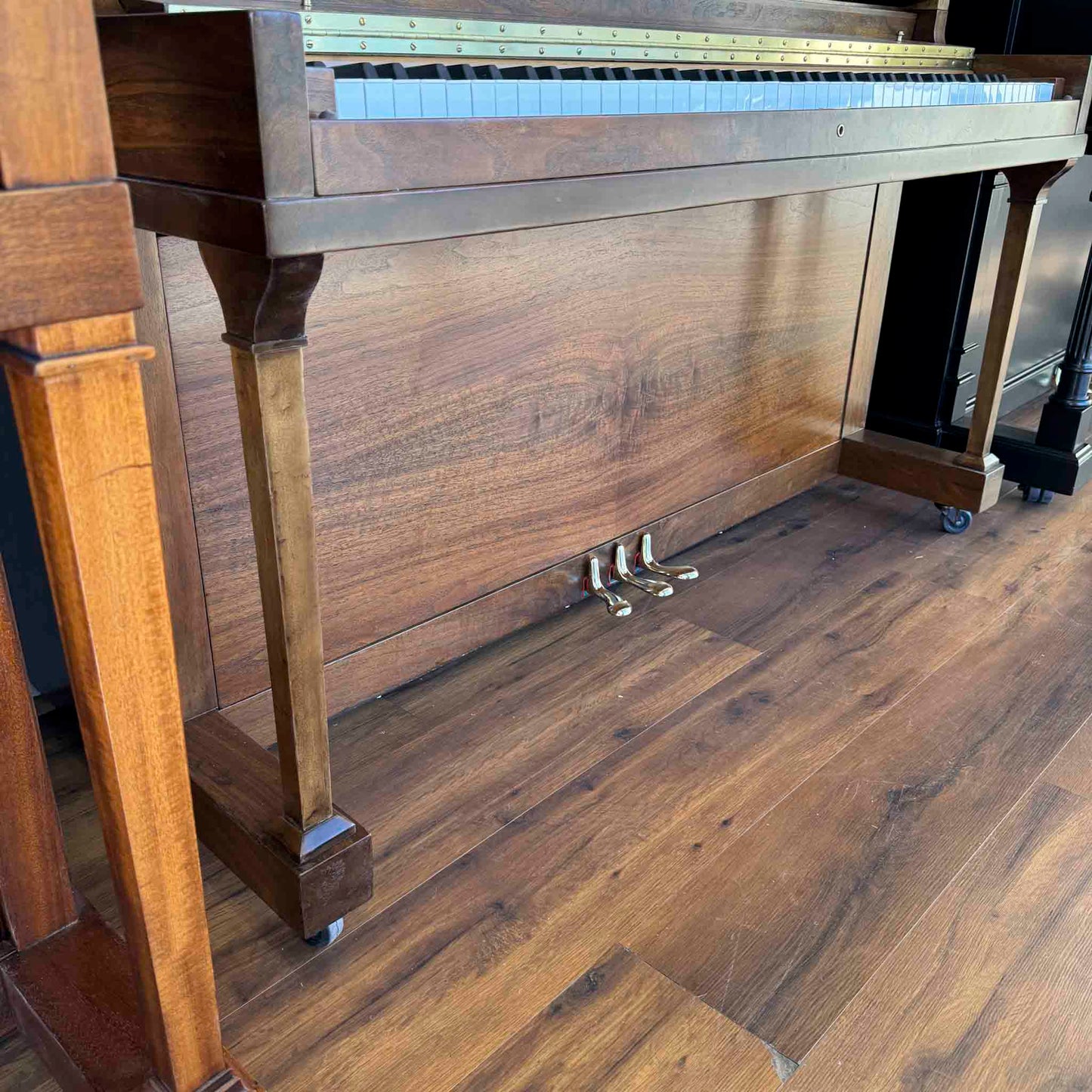 CURRENT SHOP WORK - 1924 Brinkerhoff 49" Wood Finish Commissioned Upright Piano