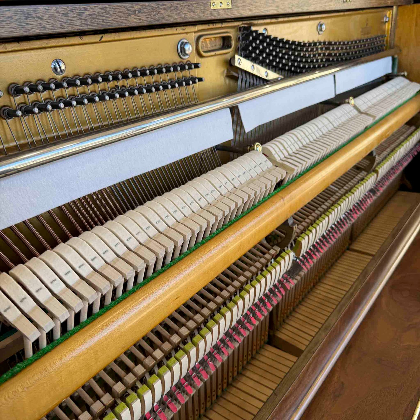 CURRENT SHOP WORK - 1924 Brinkerhoff 49" Wood Finish Commissioned Upright Piano