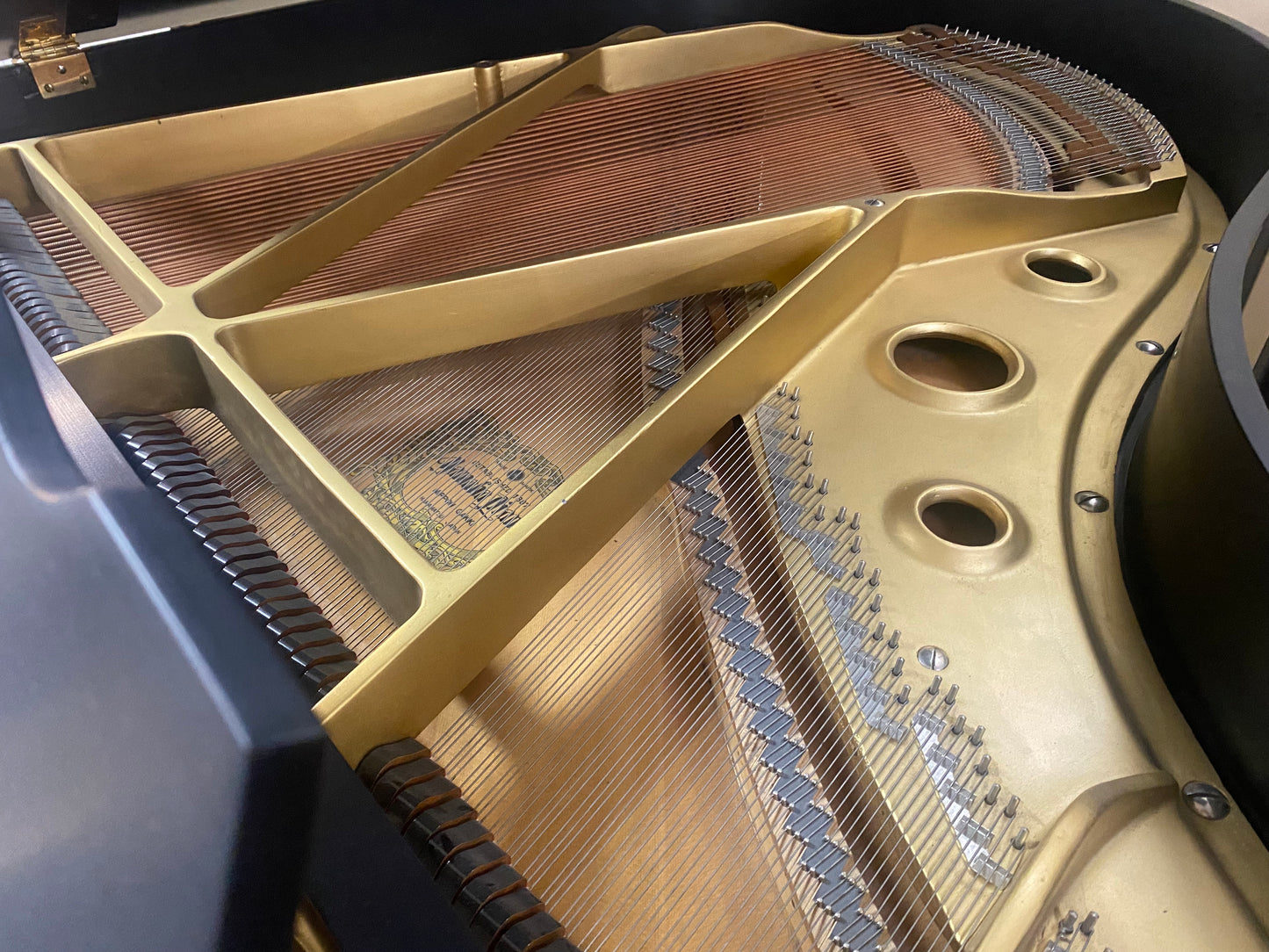 SOLD 1905 Christman 5' Mahogany Wood Finish Grand Piano