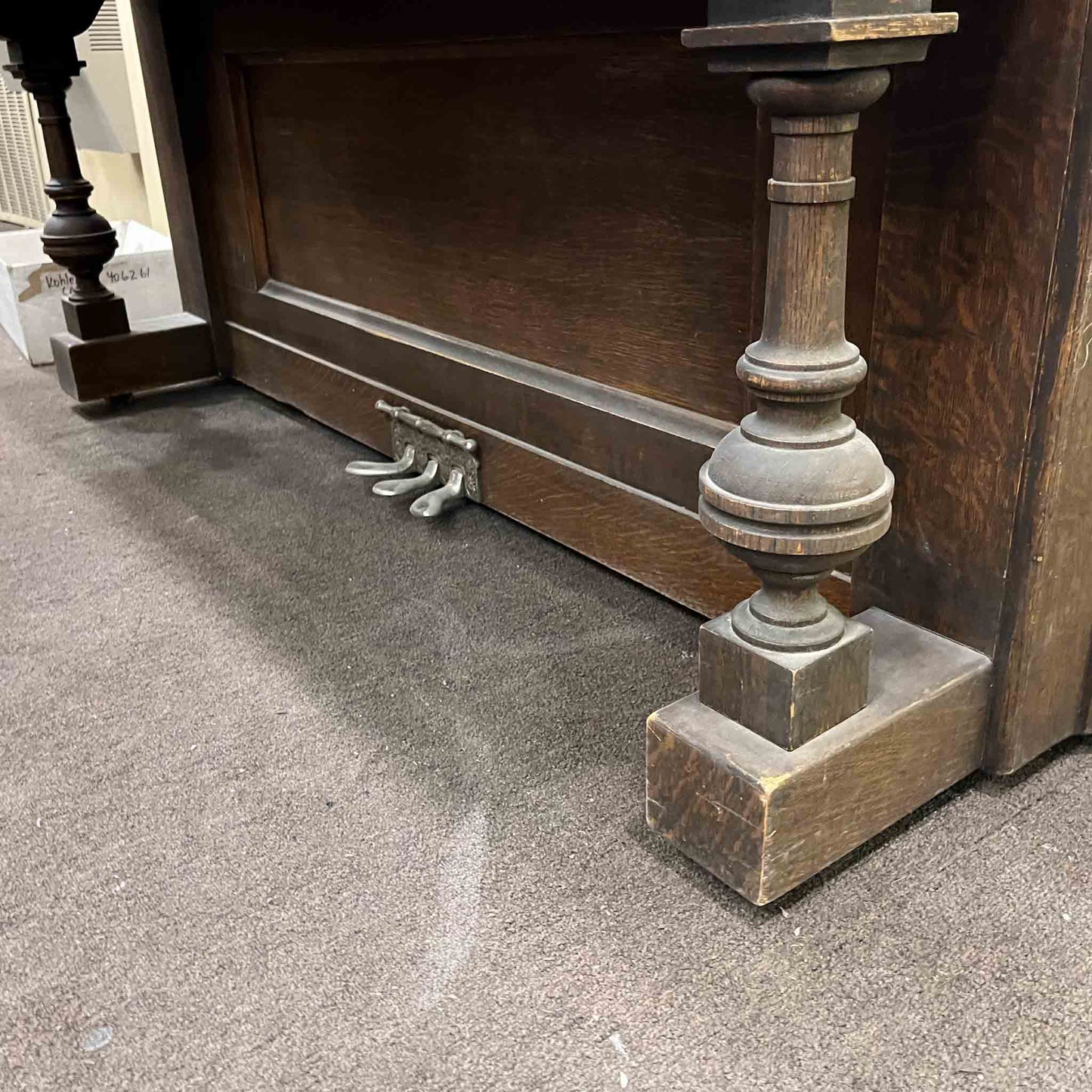 SOLD 1904 Whitney 56" Wood Finish Commissioned Upright Piano