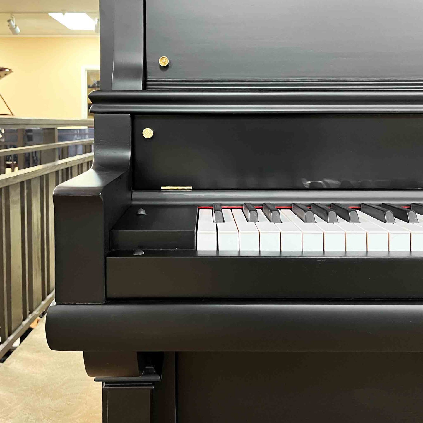 SOLD Taylor Bros. Co. Commissioned Satin Black Upright Piano