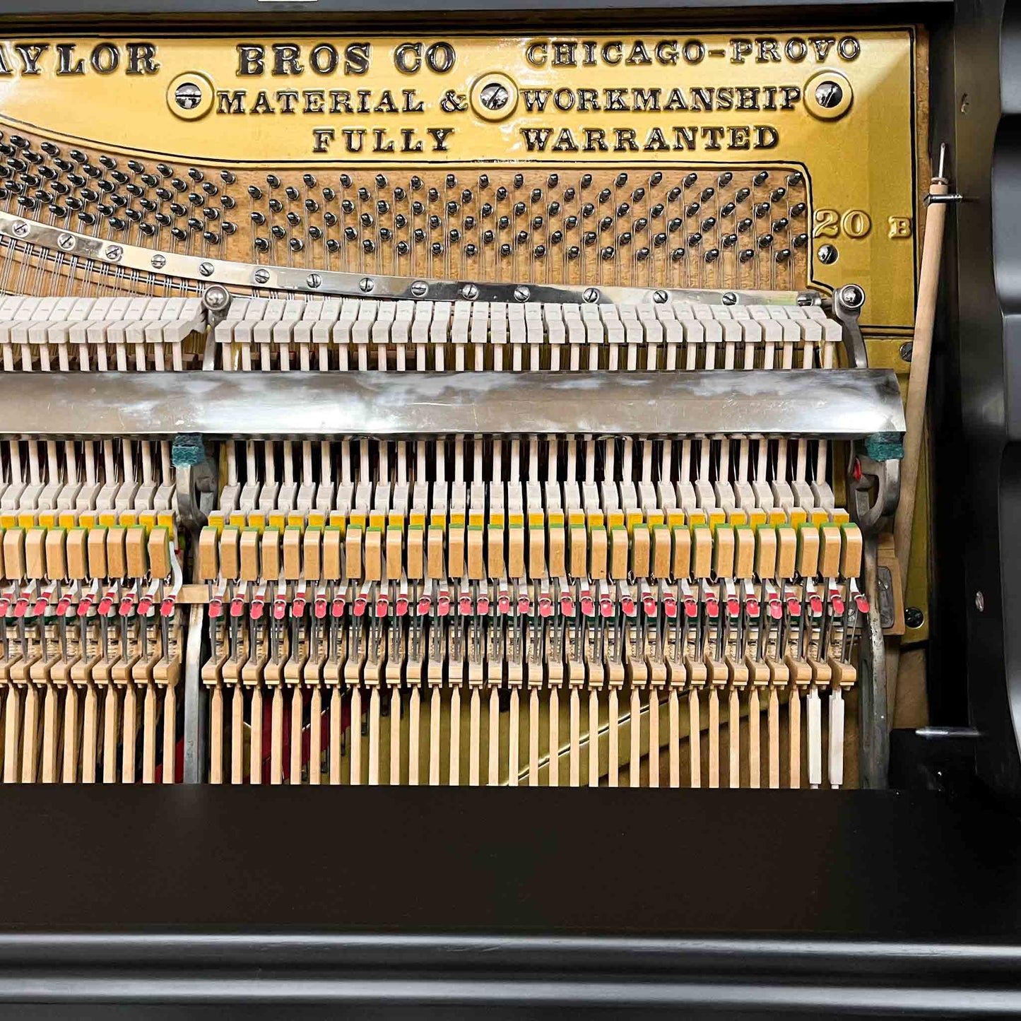 SOLD Taylor Bros. Co. Commissioned Satin Black Upright Piano