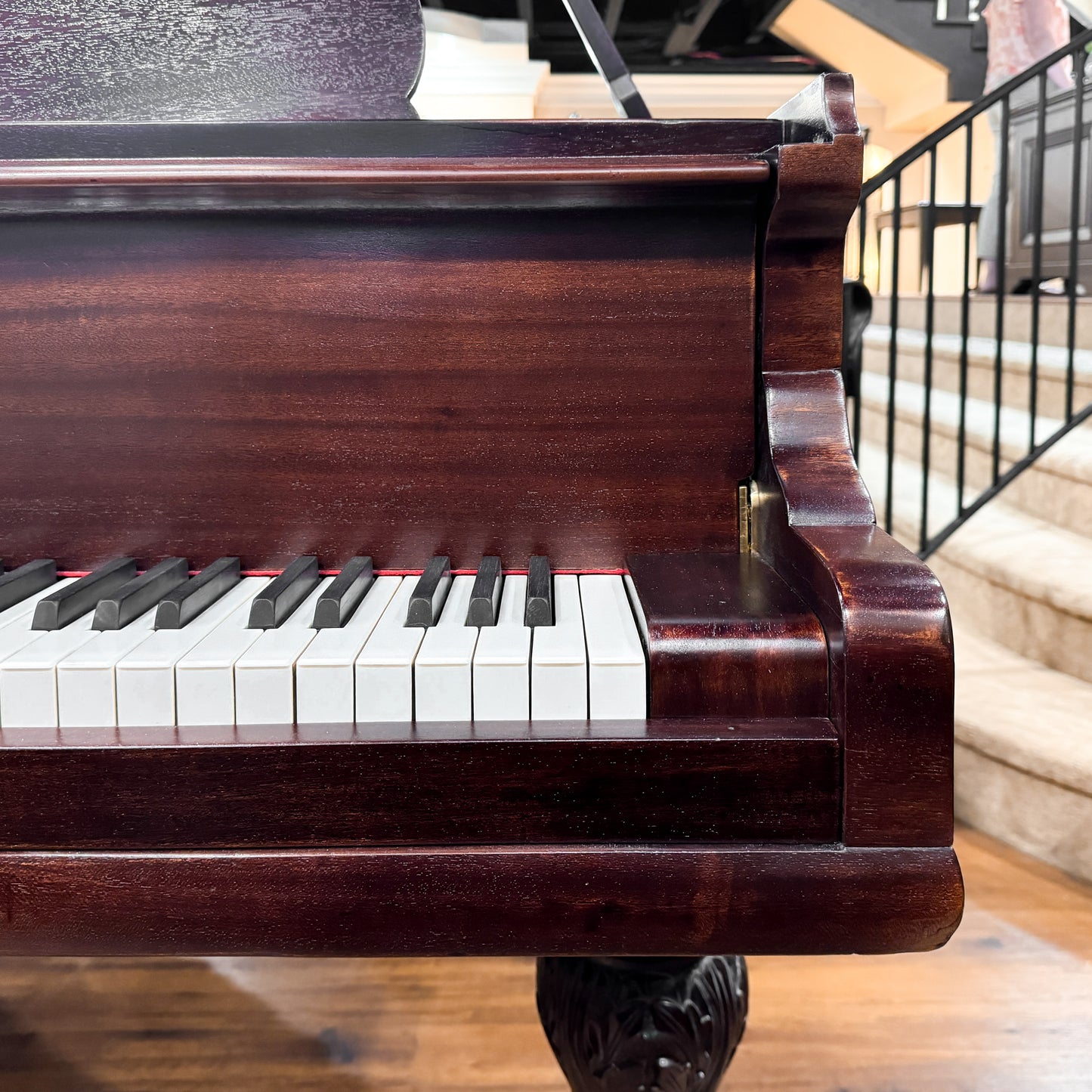 SOLD 1905 Christman 5' Mahogany Wood Finish Grand Piano