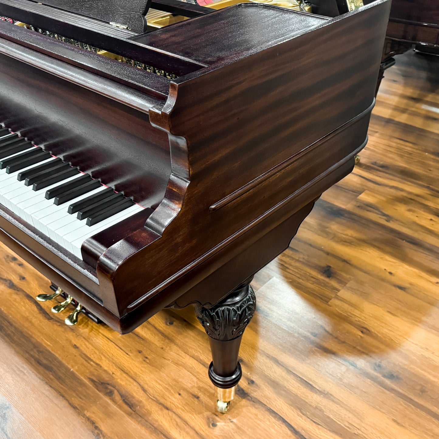 SOLD 1905 Christman 5' Mahogany Wood Finish Grand Piano