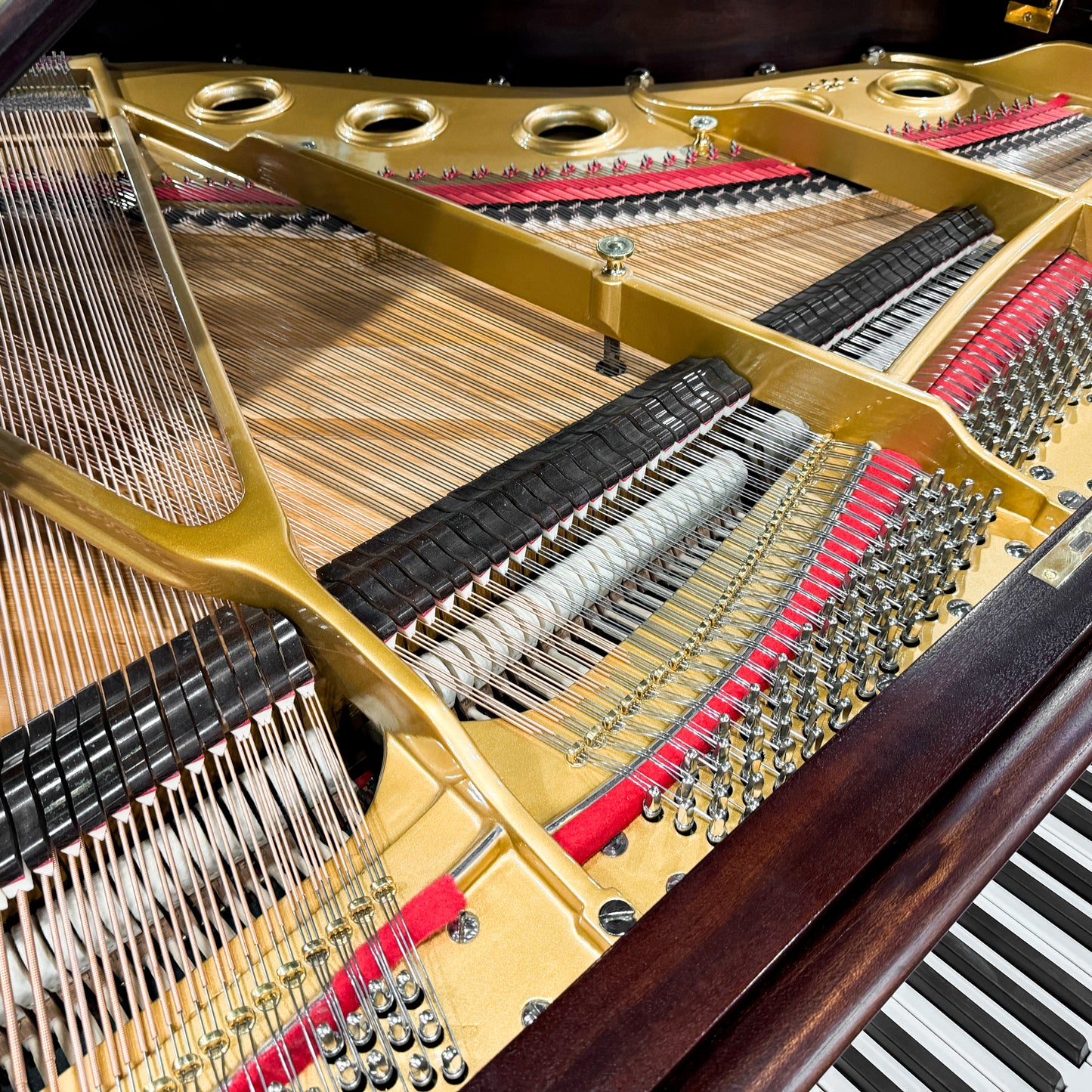 SOLD 1905 Christman 5' Mahogany Wood Finish Grand Piano