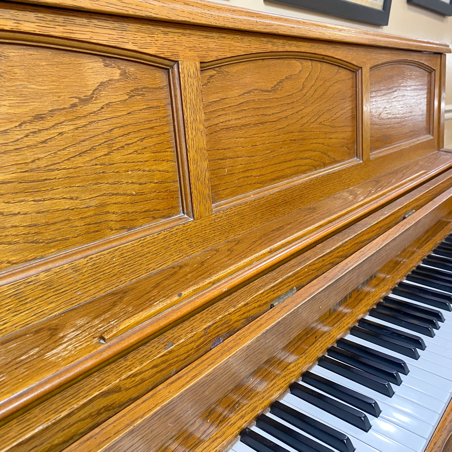 SOLD 1988 Young Chang Wood Finish Commissioned Console Piano