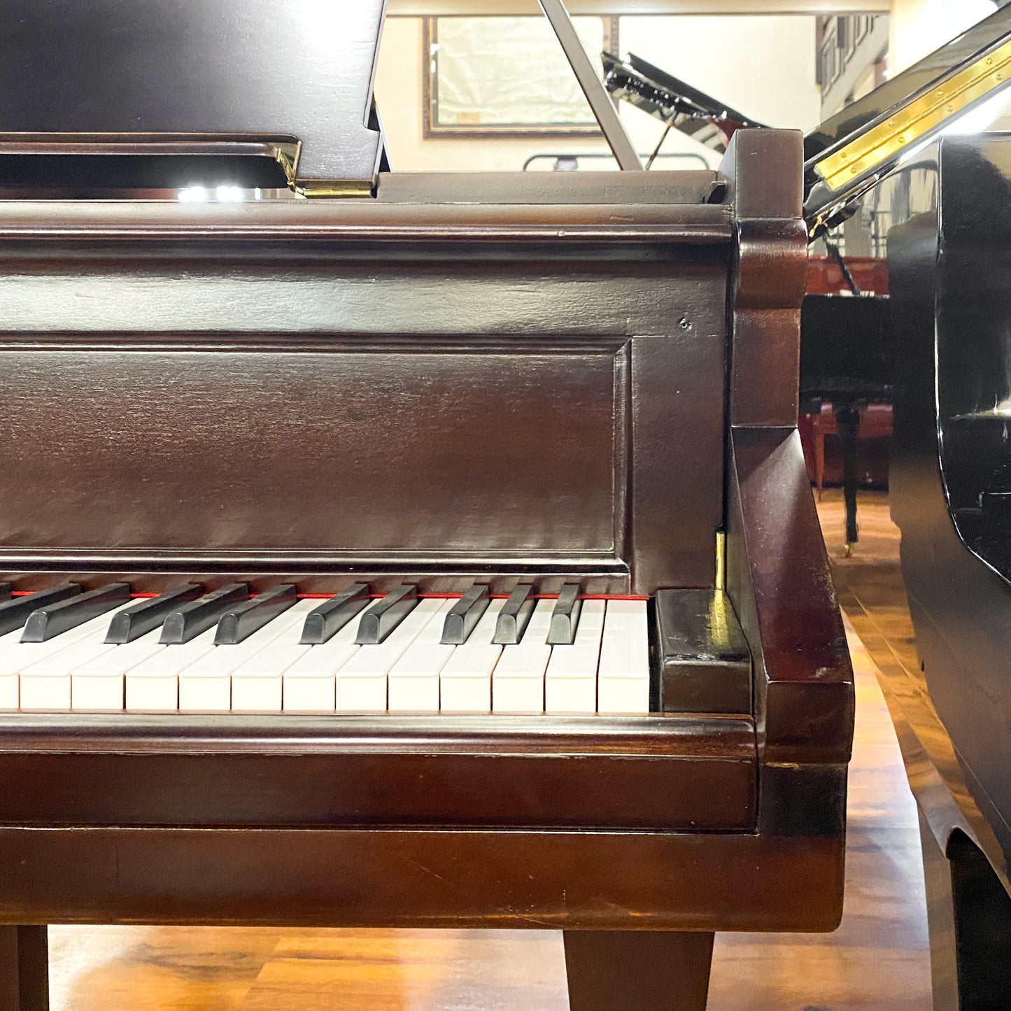 1885 Hallet Davis 6'8" Wood Finish Grand Piano