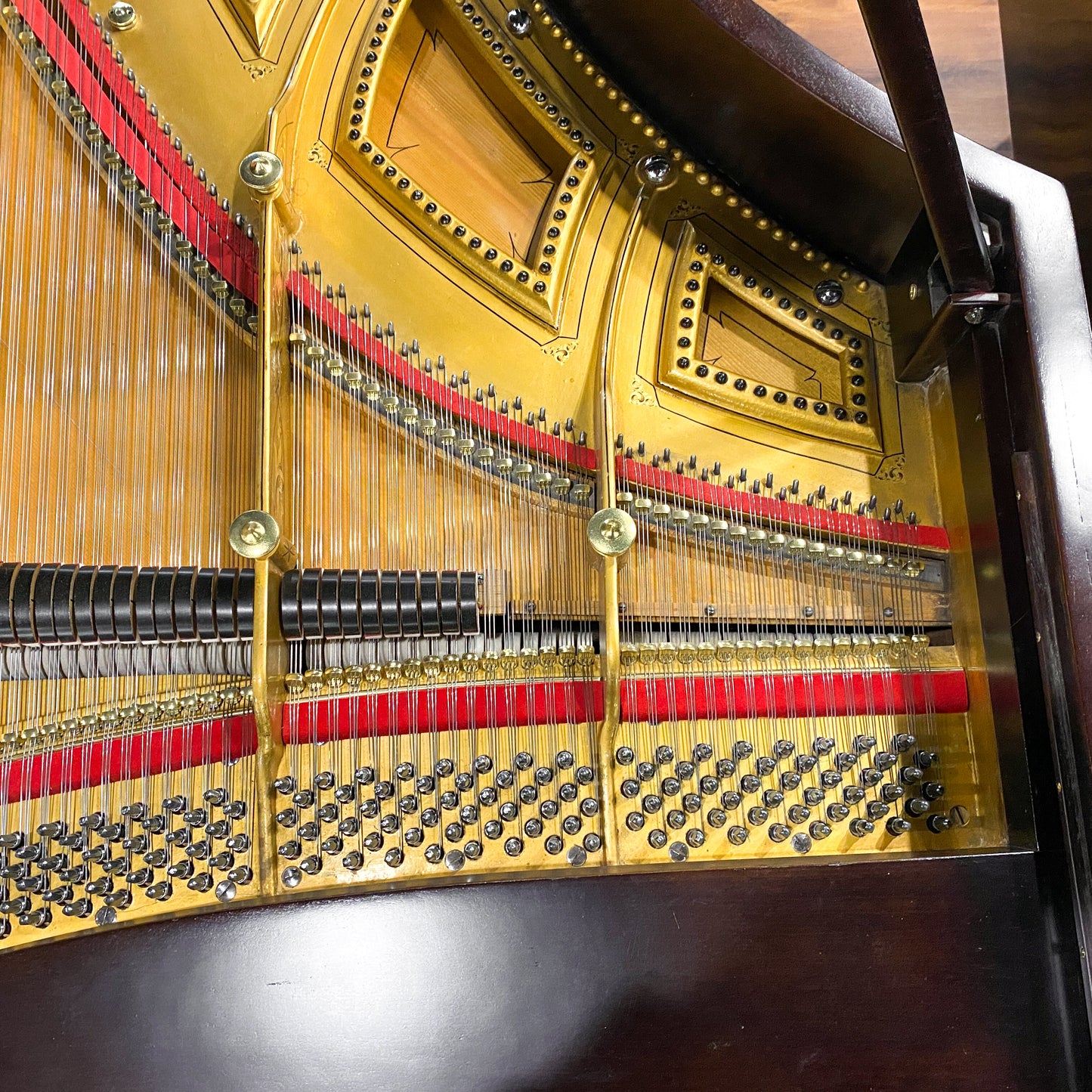 1885 Hallet Davis 6'8" Wood Finish Grand Piano