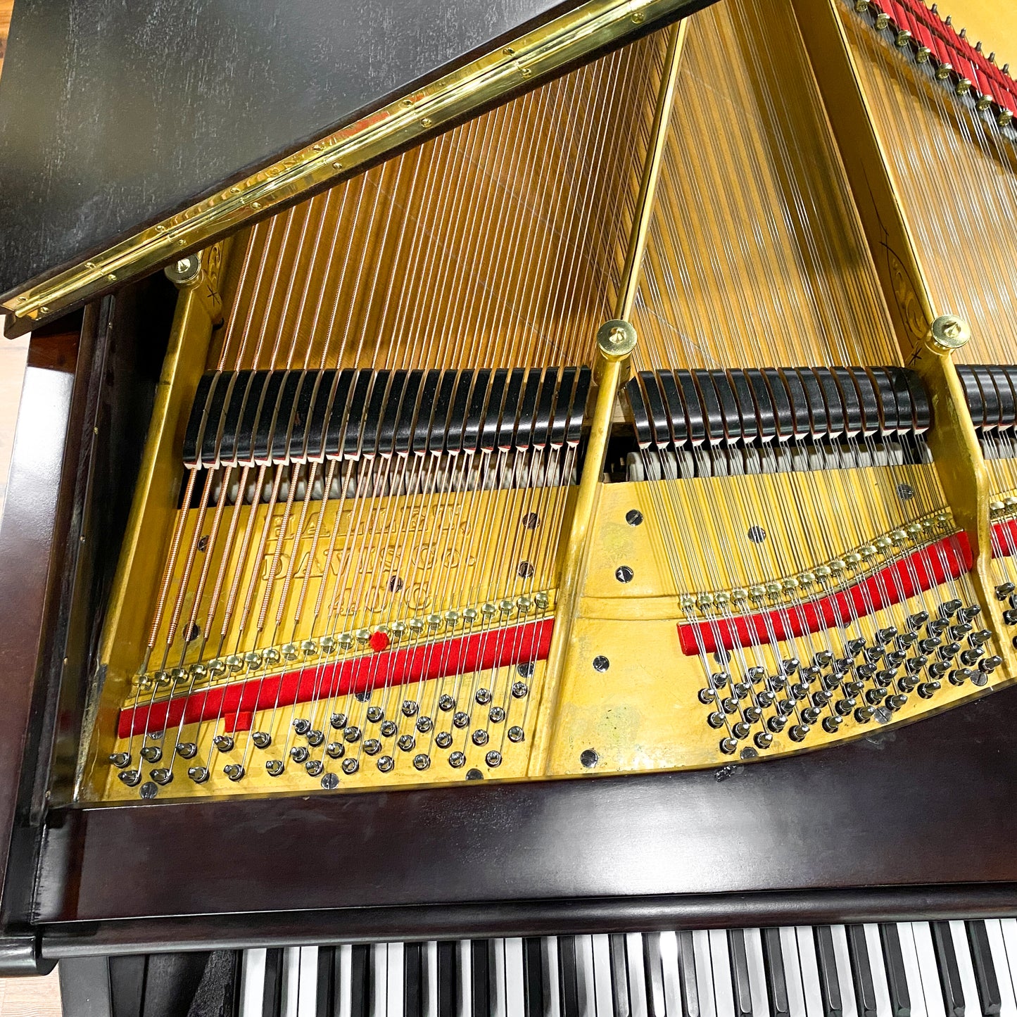 1885 Hallet Davis 6'8" Wood Finish Grand Piano