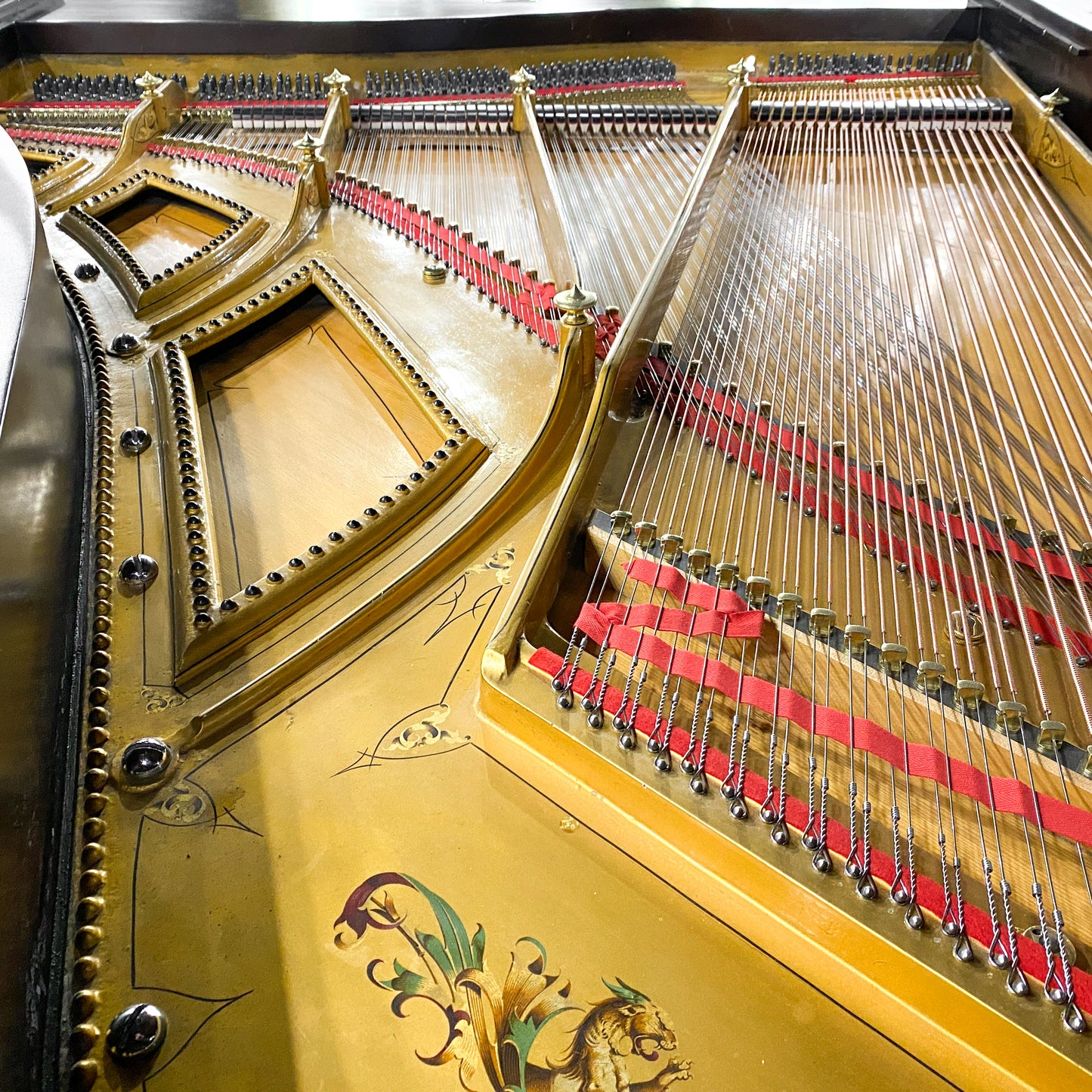 1885 Hallet Davis 6'8" Wood Finish Grand Piano