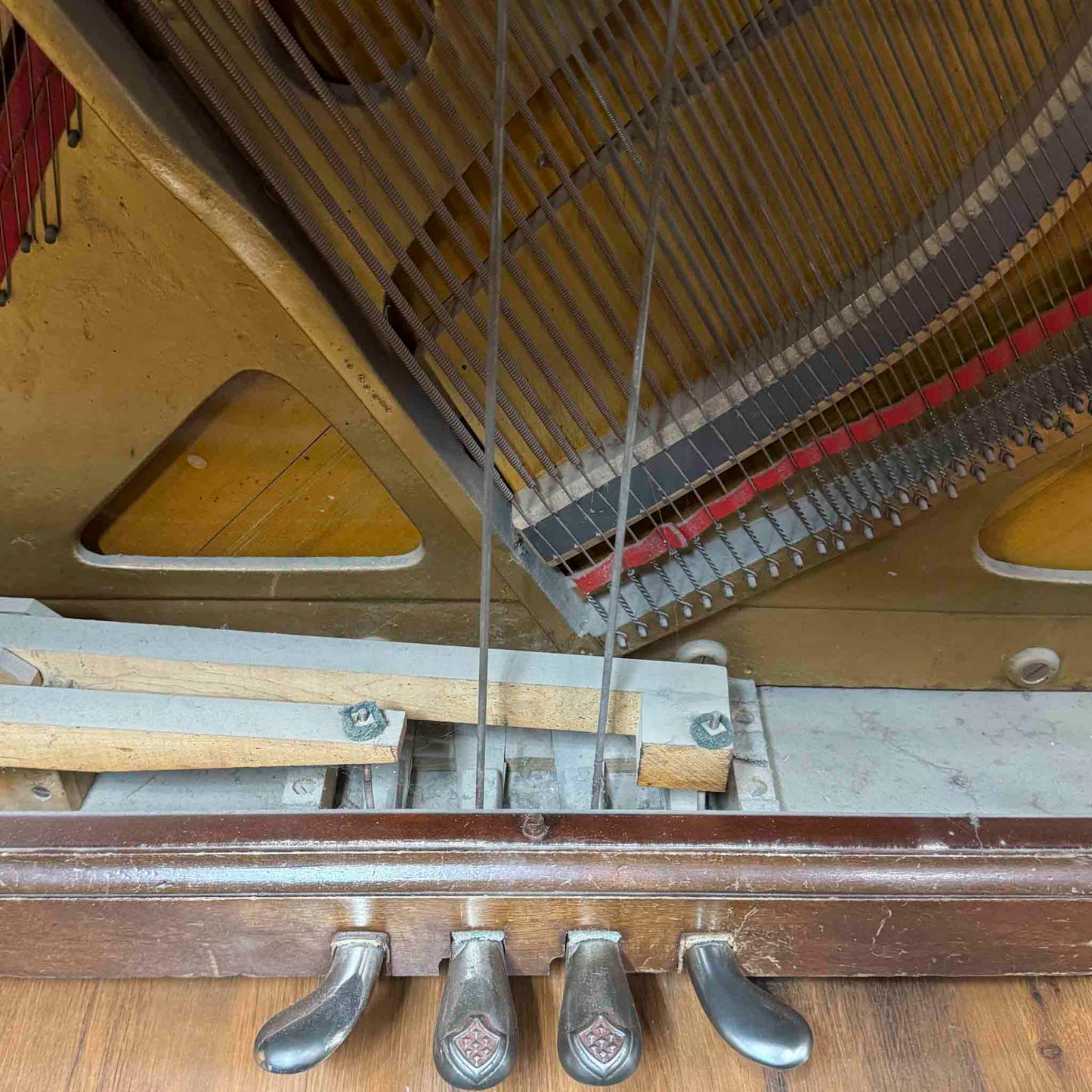 CURRENT SHOP WORK 1896 Crown 57" Wood Finish Commissioned Upright Piano