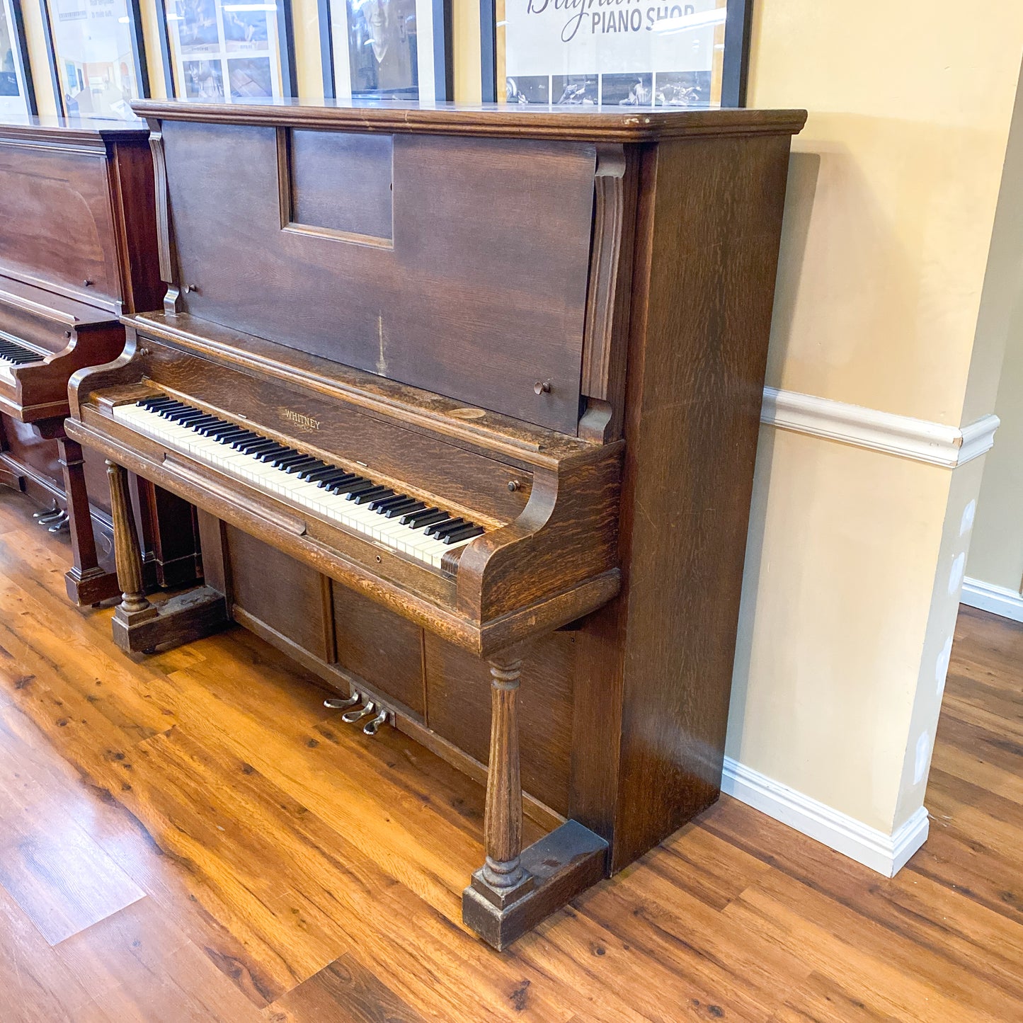 SOLD 1913 Whitney Wood Finish Commissioned Upright Piano