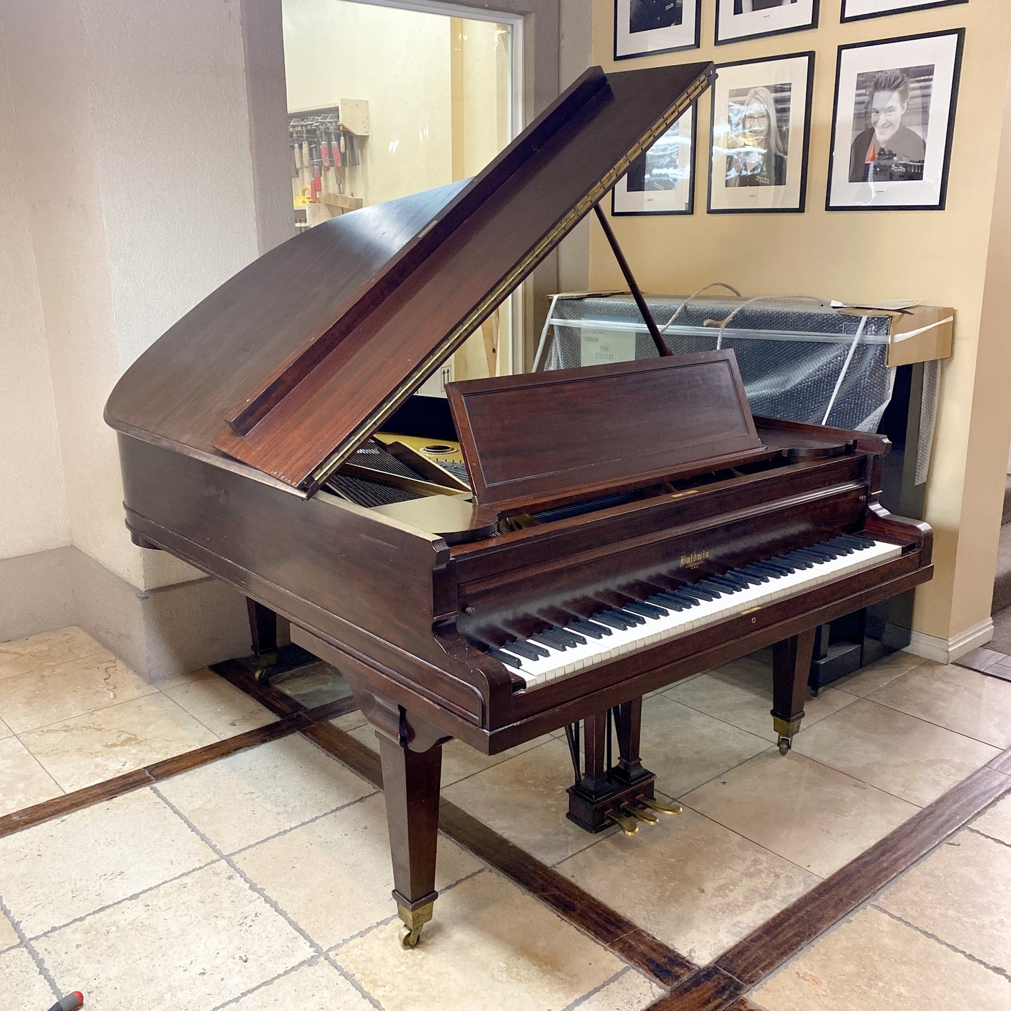 SOLD - 1917 Baldwin Wood Finish Commissioned Grand Piano