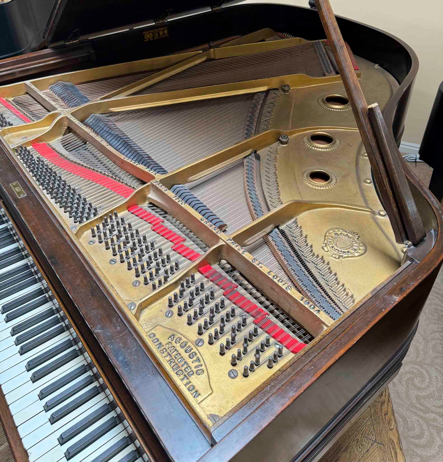 AVAILABLE TO RESTORE: CALL FOR CUSTOM PRICING - 1920 Baldwin Grand 5'9" Wood Finish Grand Piano