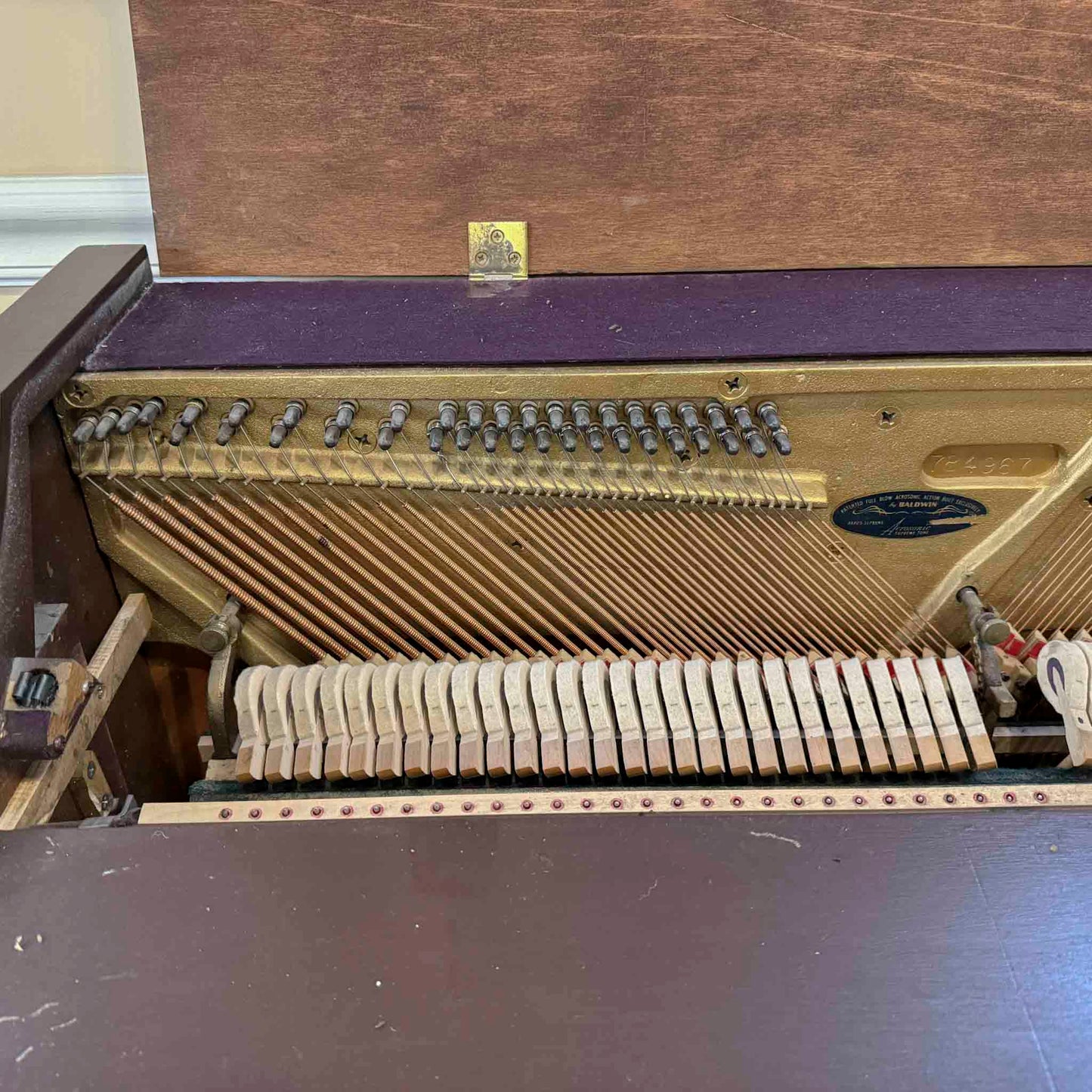 1965 Baldwin Acrosonic 36" Wood Finish Spinet Piano