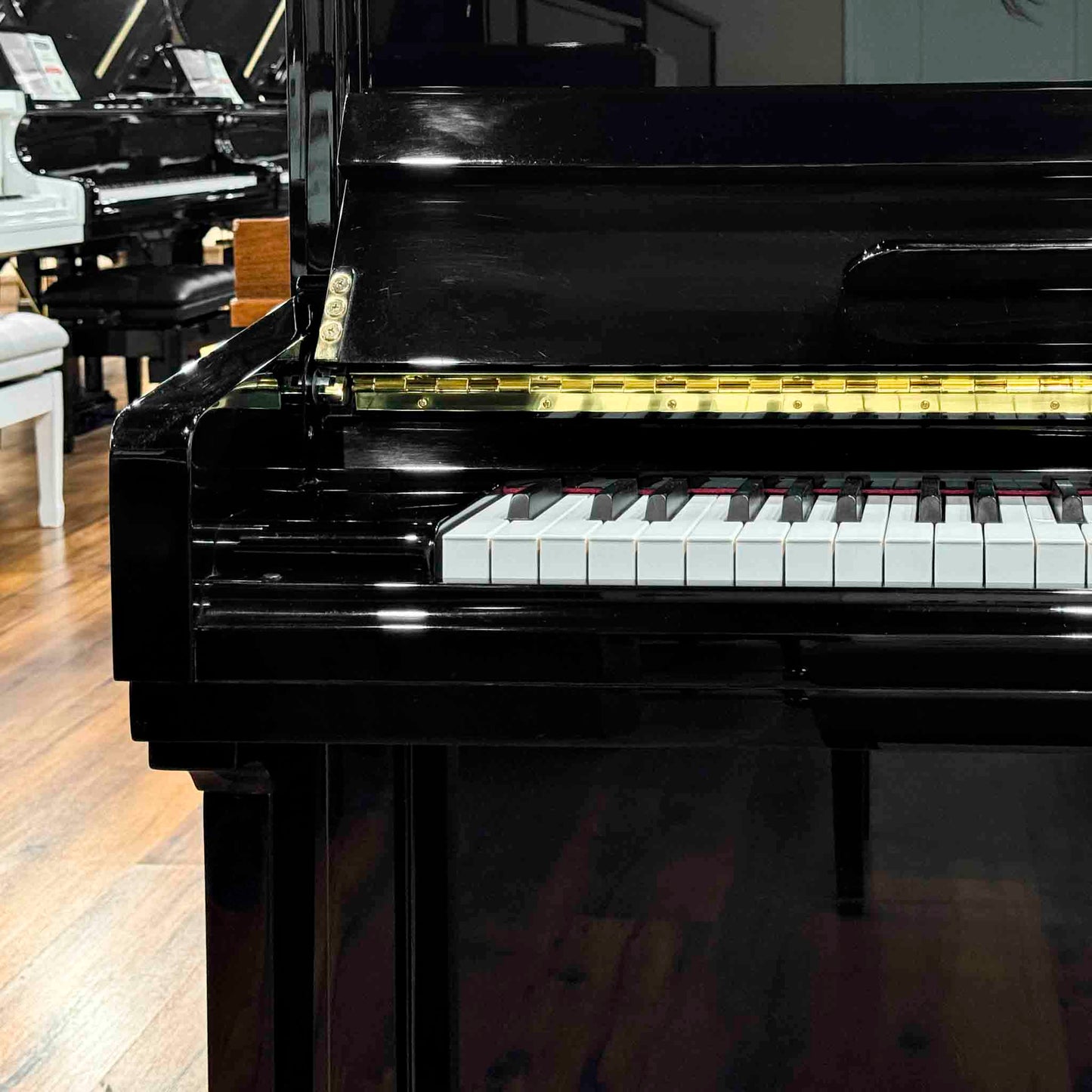 SOLD 2018 Hobart & Cable UH-22T 48" Polished Black Upright Piano