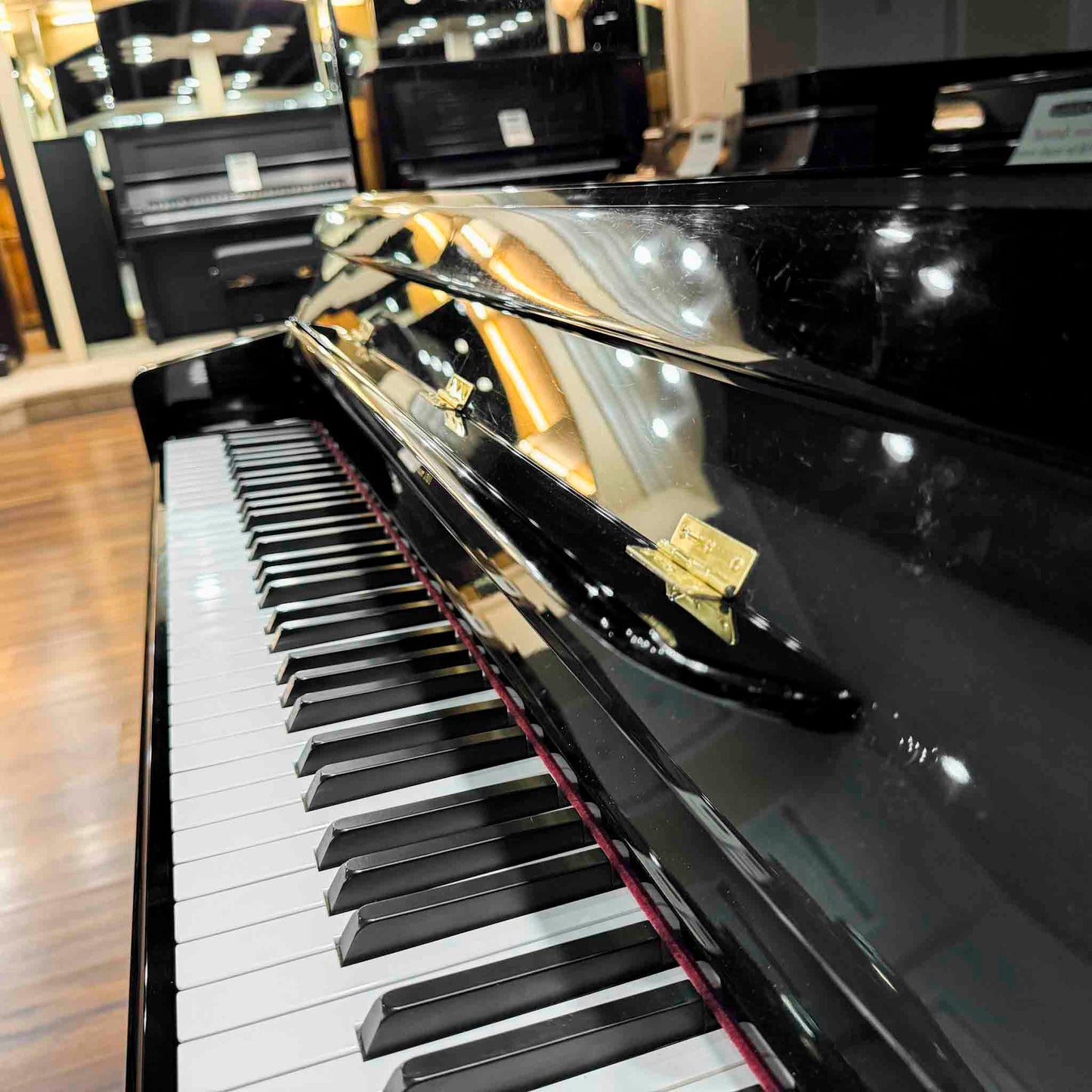 SOLD 2018 Hobart & Cable UH-22T 48" Polished Black Upright Piano