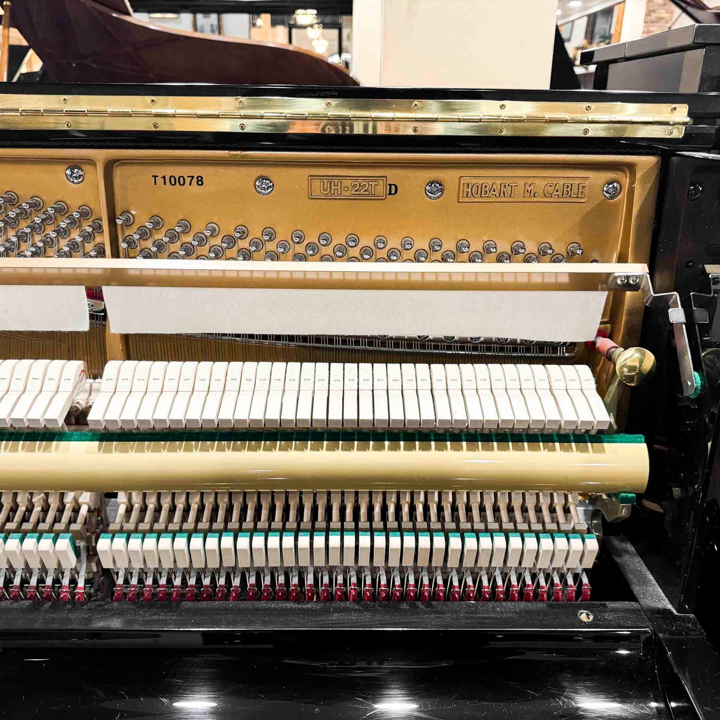 SOLD 2018 Hobart & Cable UH-22T 48" Polished Black Upright Piano