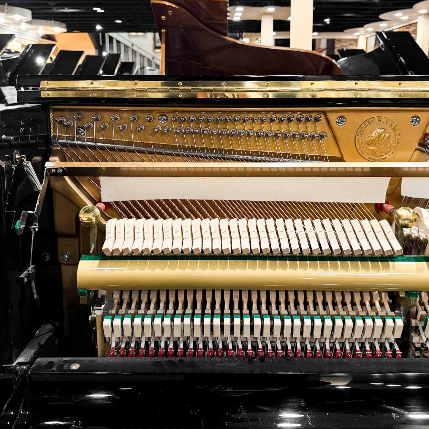 SOLD 2018 Hobart & Cable UH-22T 48" Polished Black Upright Piano