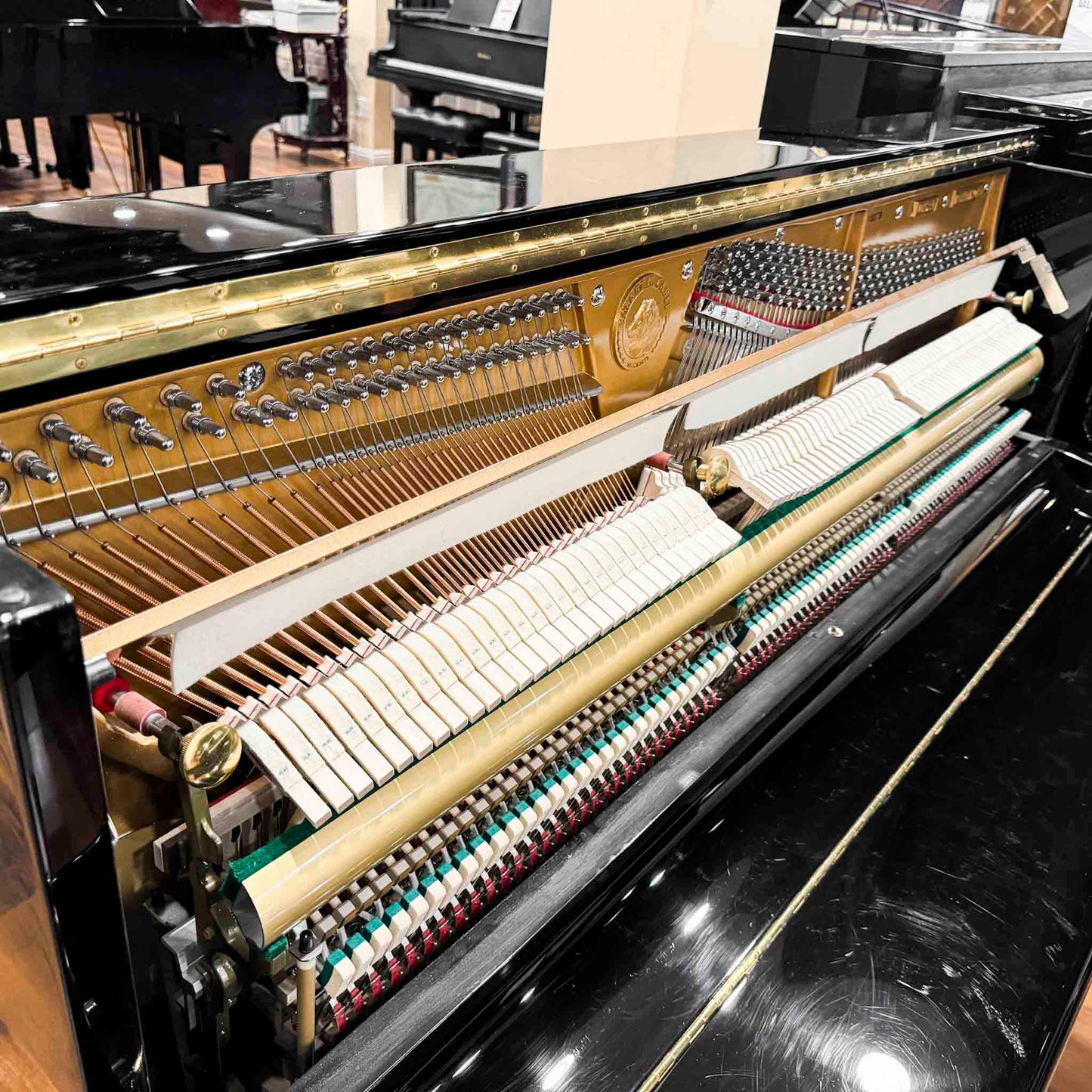 SOLD 2018 Hobart & Cable UH-22T 48" Polished Black Upright Piano