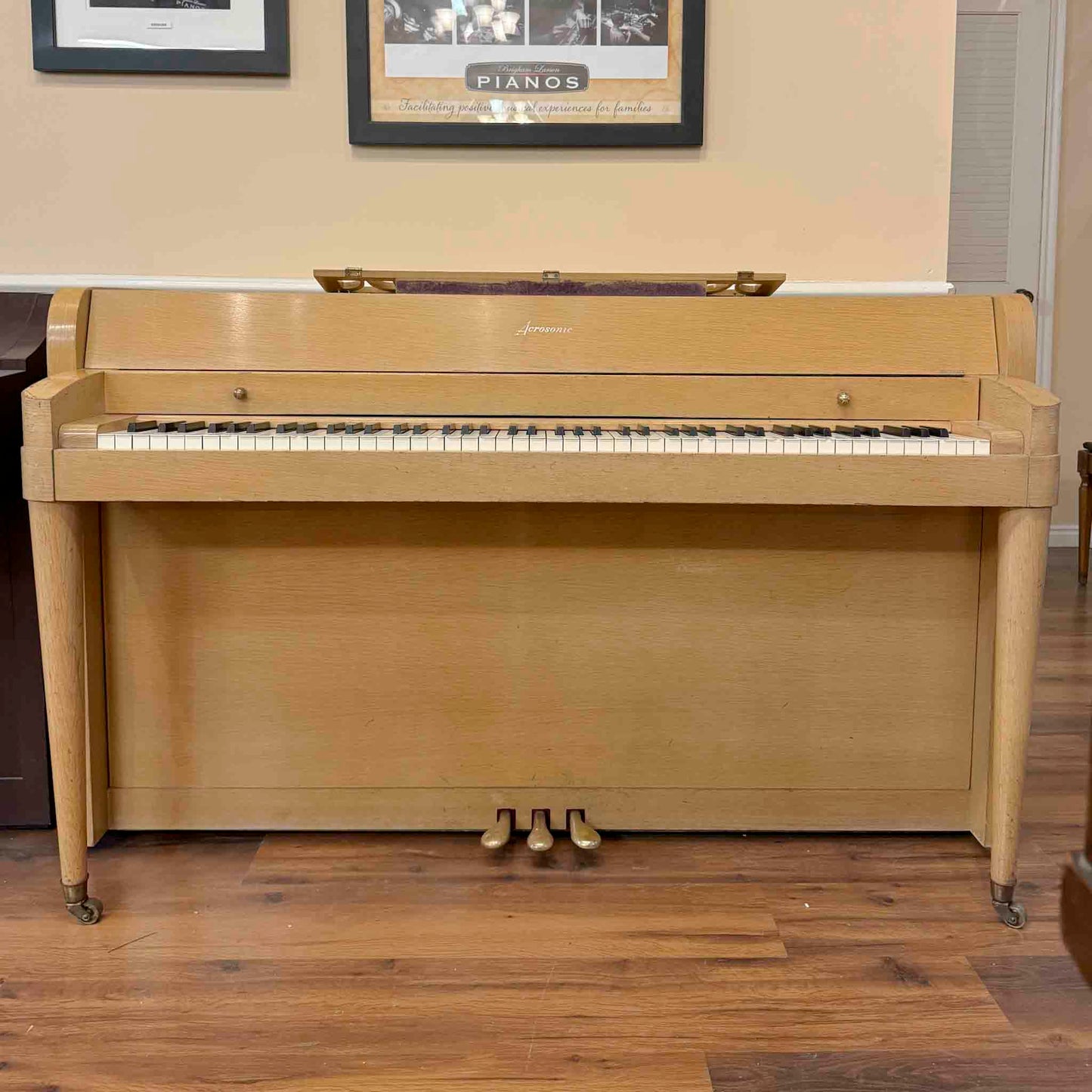 HEIRLOOM RESTORATION 1951 Acrosonic Baldwin 36" Wood Finish Commissioned Spinet Piano