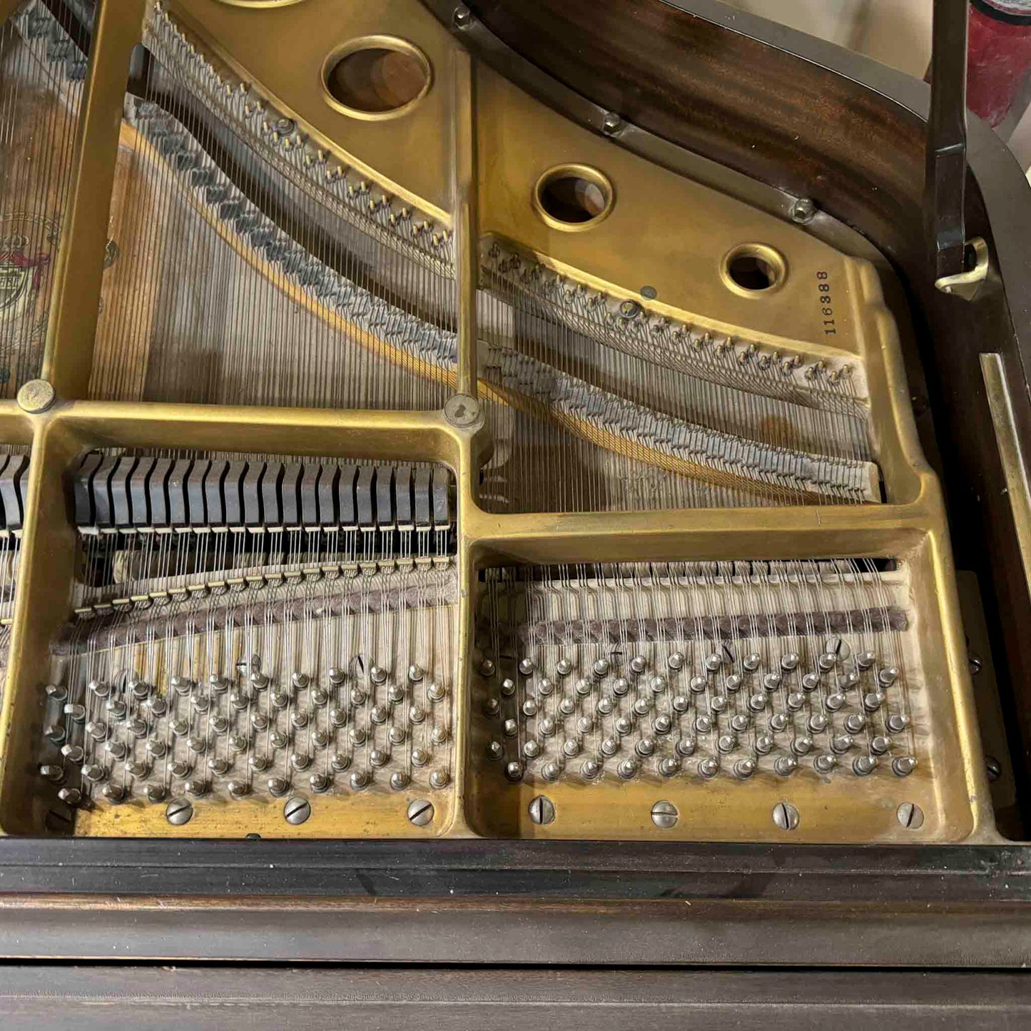 CURRENT SHOP WORK - 1935 Knabe 5'4" Wood Finish Commissioned Player Grand Piano