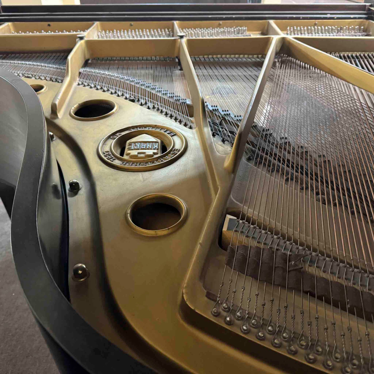 CURRENT SHOP WORK - 1935 Knabe 5'4" Wood Finish Commissioned Player Grand Piano