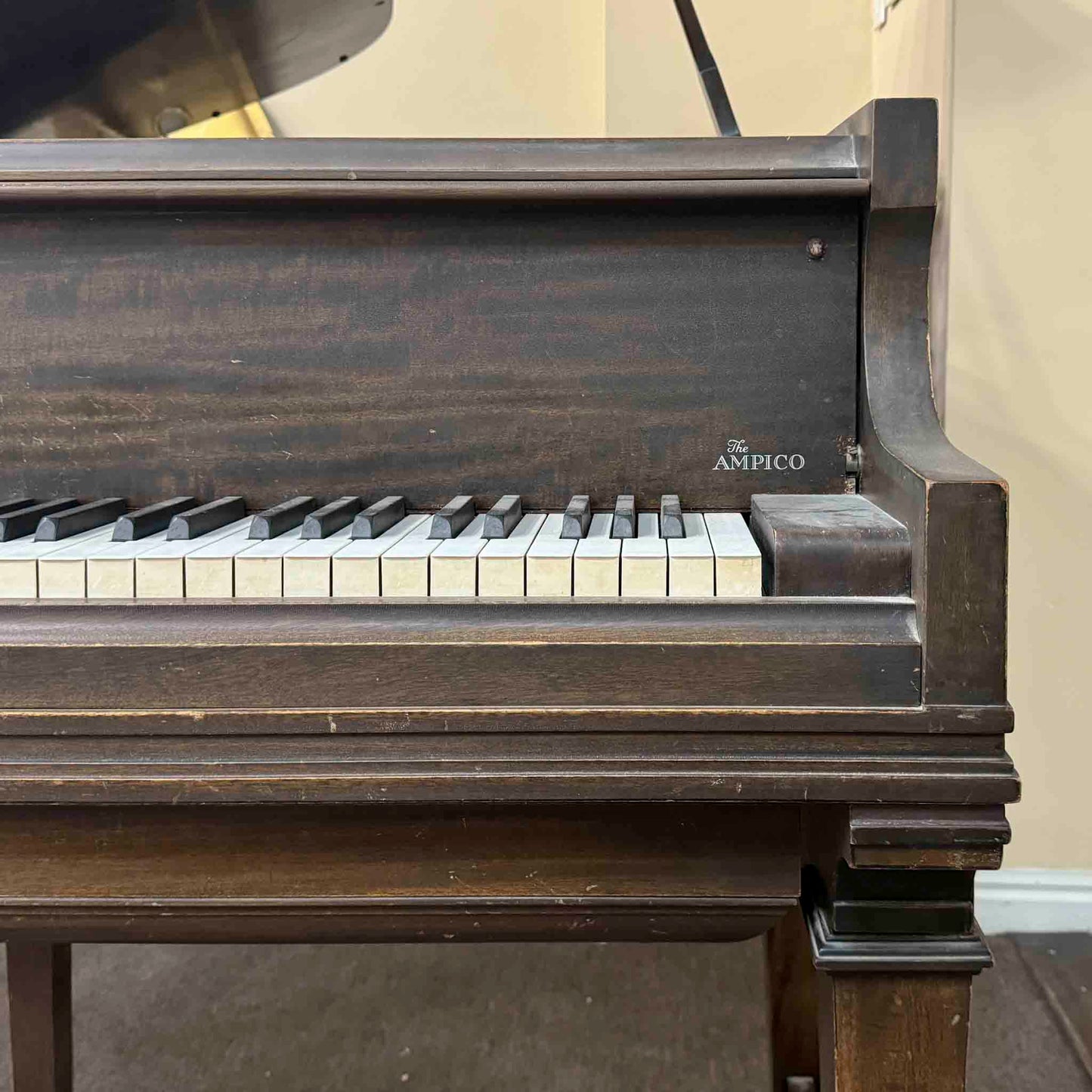 CURRENT SHOP WORK - 1935 Knabe 5'4" Wood Finish Commissioned Player Grand Piano