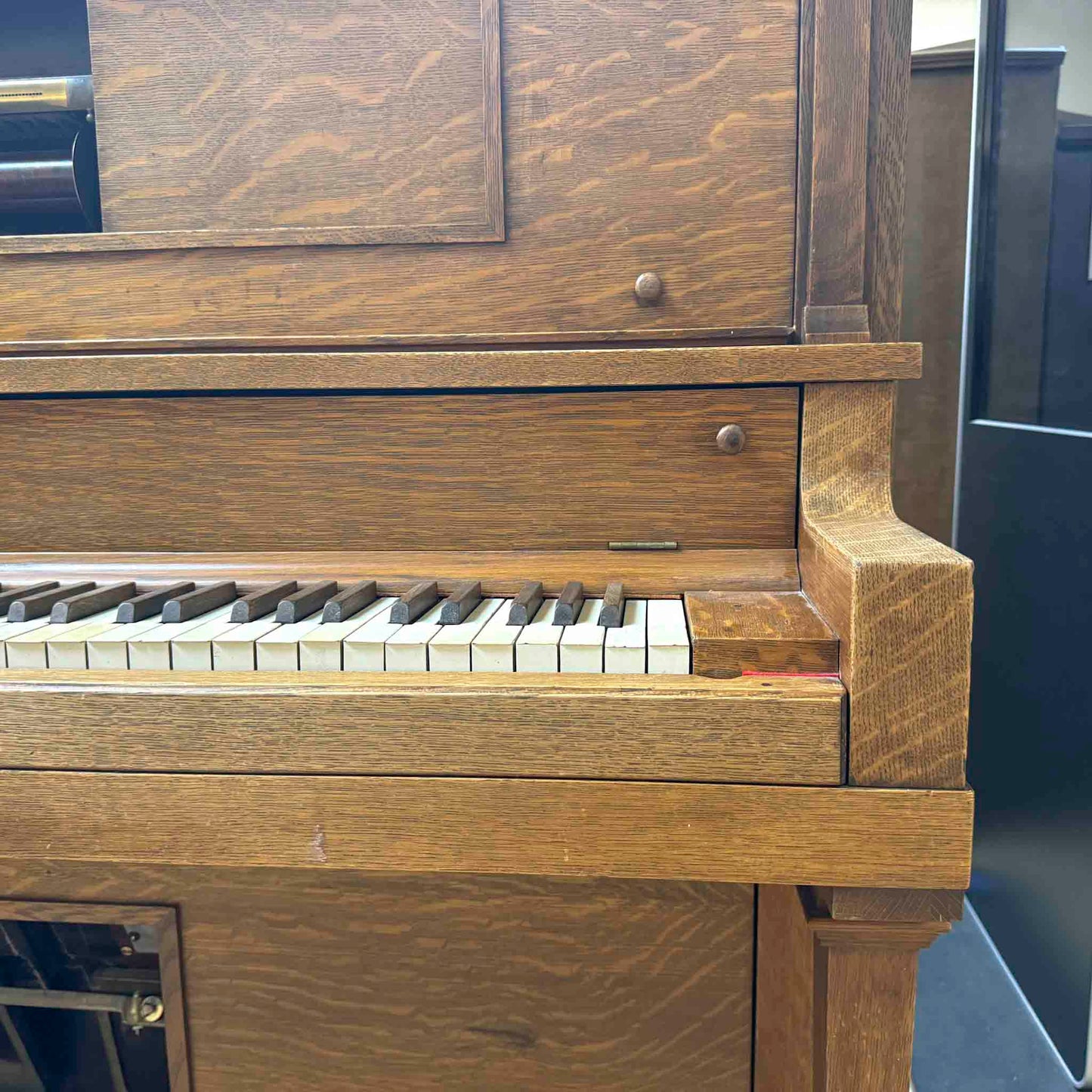 CURRENT SHOP WORK - 1920 Zeck 54" Commissioned Upright Player Piano