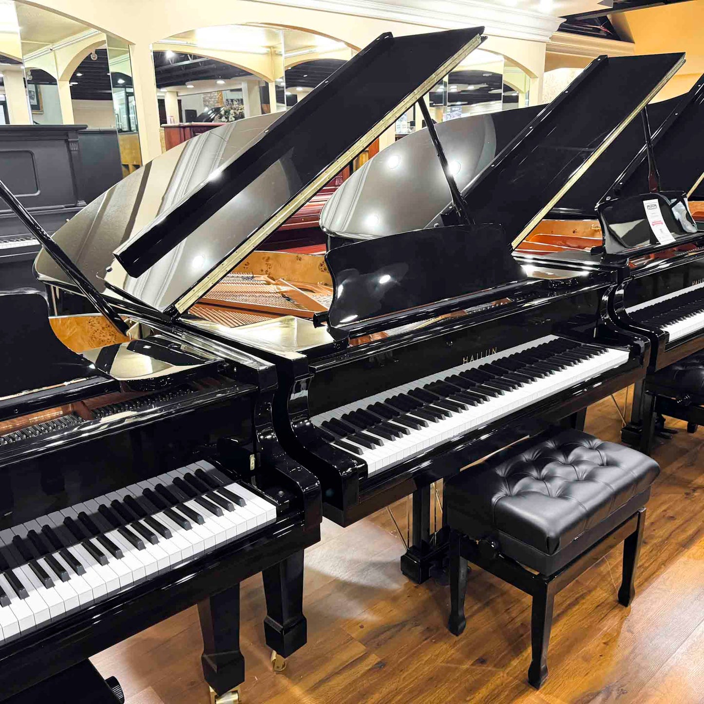 SOLD Hailun 178 5'10" Polished Black Grand Piano with Self Playing System
