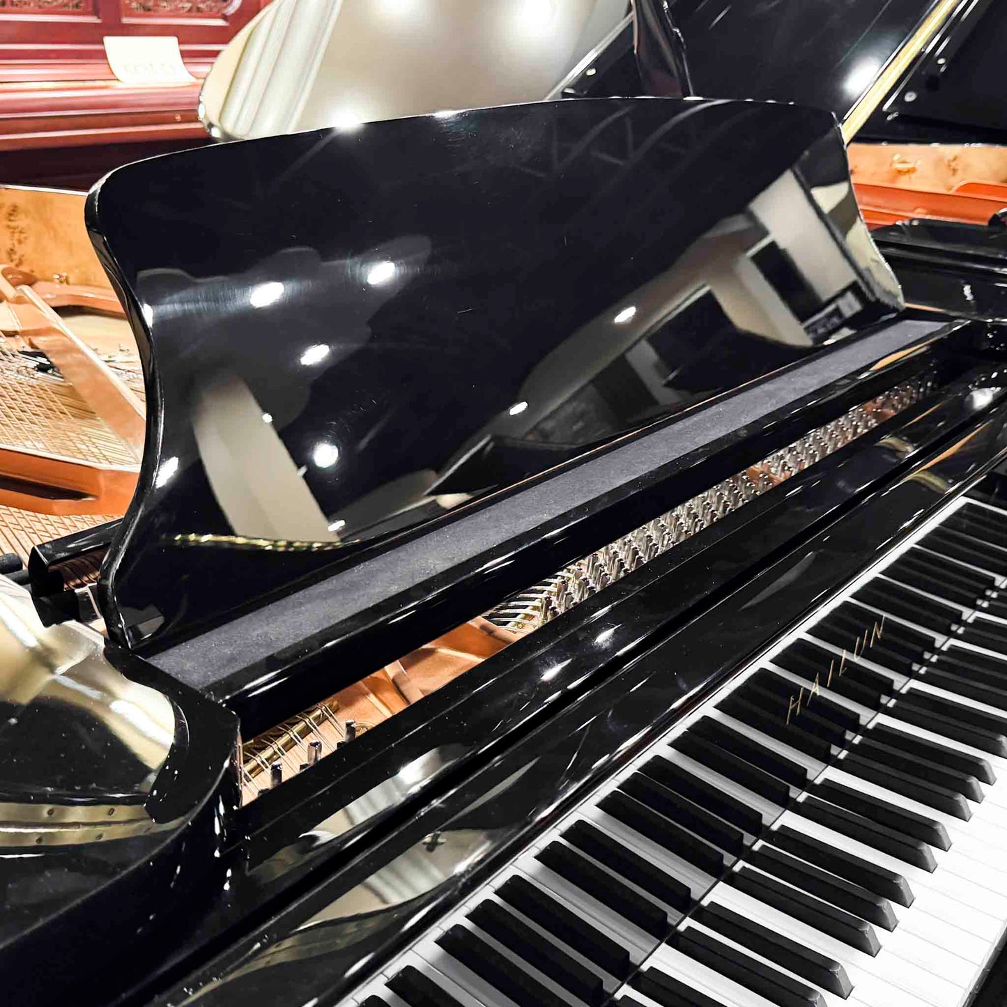 SOLD Hailun 178 5'10" Polished Black Grand Piano with Self Playing System