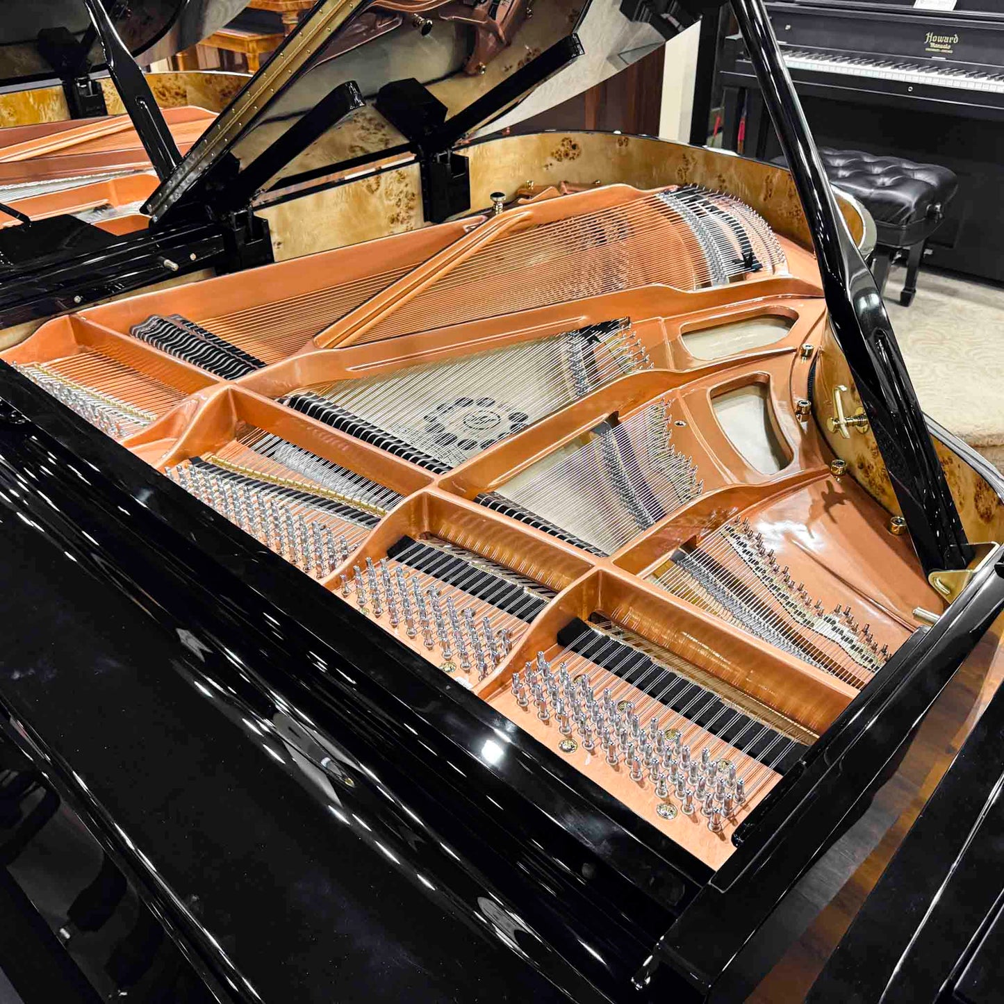 SOLD Hailun 178 5'10" Polished Black Grand Piano with Self Playing System