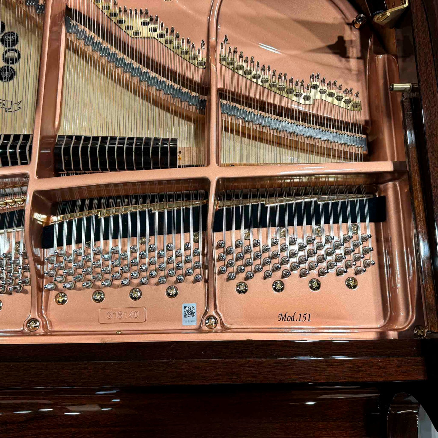 SOLD Hailun 151 5' Polished Walnut Baby Grand