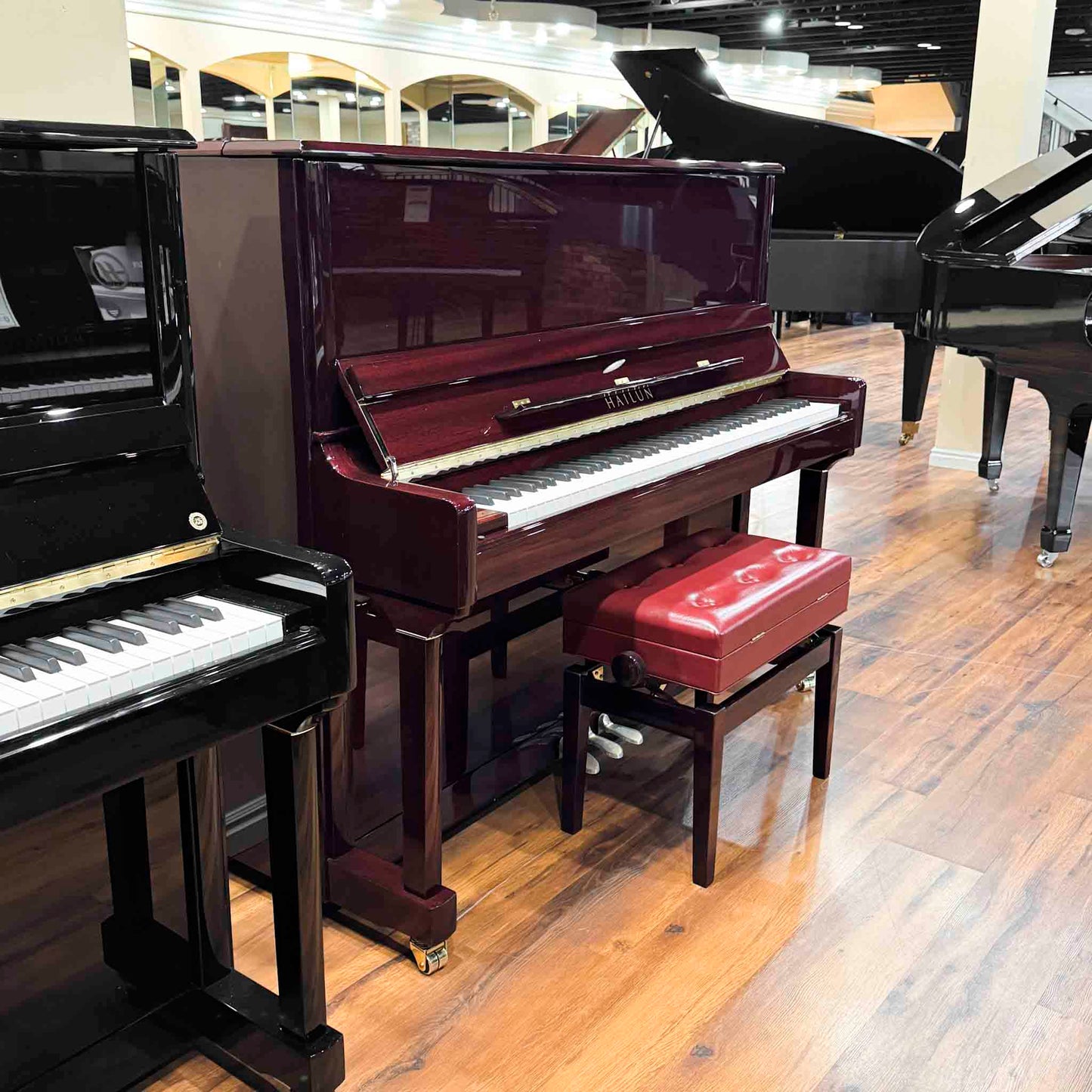 Hailun 5P 50" Mahogany Polish Upright Piano