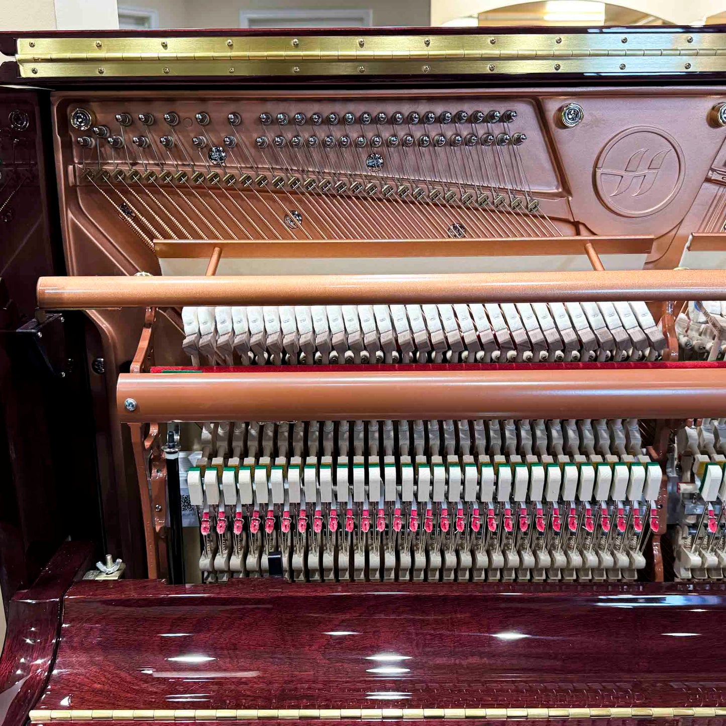 Hailun 5P 50" Mahogany Polish Upright Piano