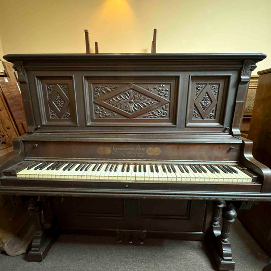 CURRENT SHOP WORK - 1901 Cunningham 56" Commissioned Upright Piano