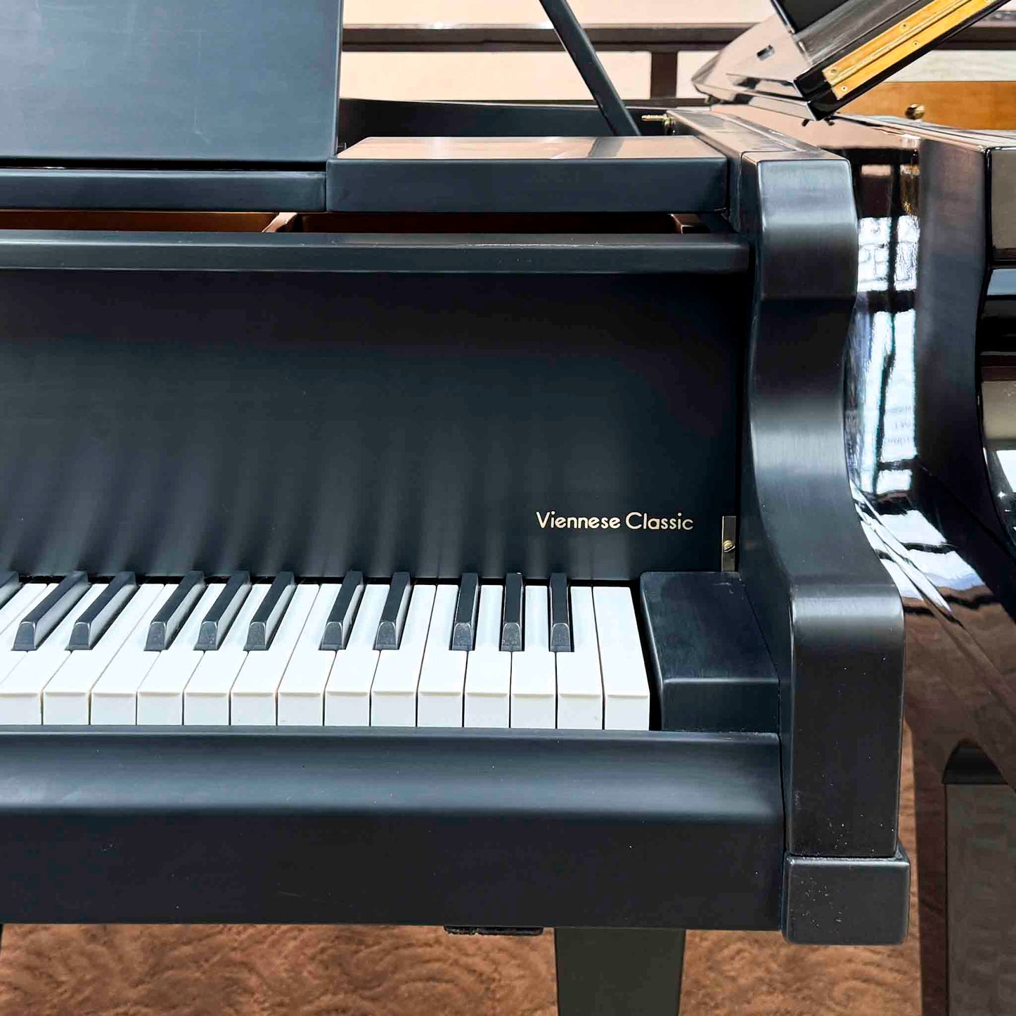 1993 Kimball 580P 5'8" Polished Black Grand Piano with Self Playing System