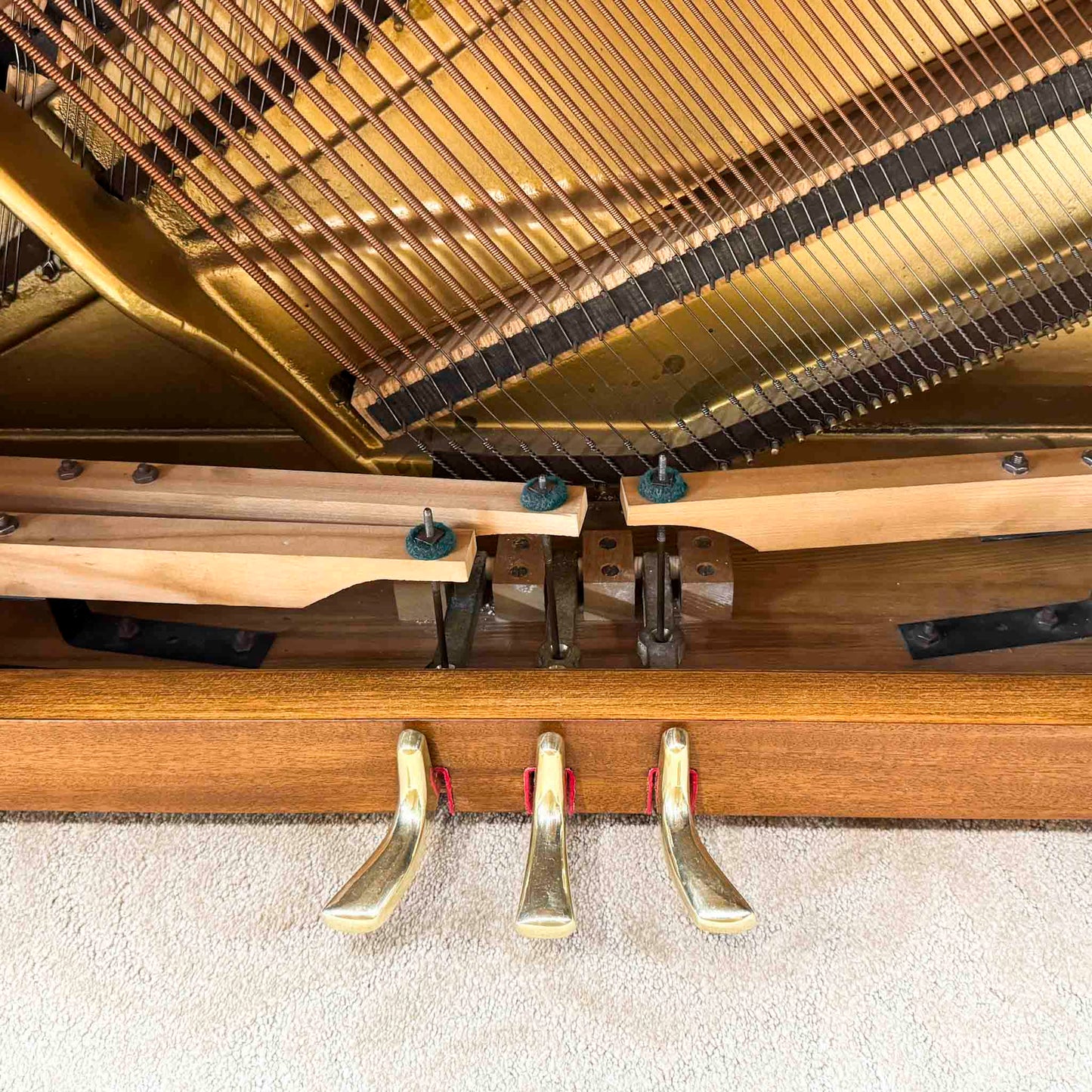 SOLD 1951 Kimball 42" Wood Finish Console Piano