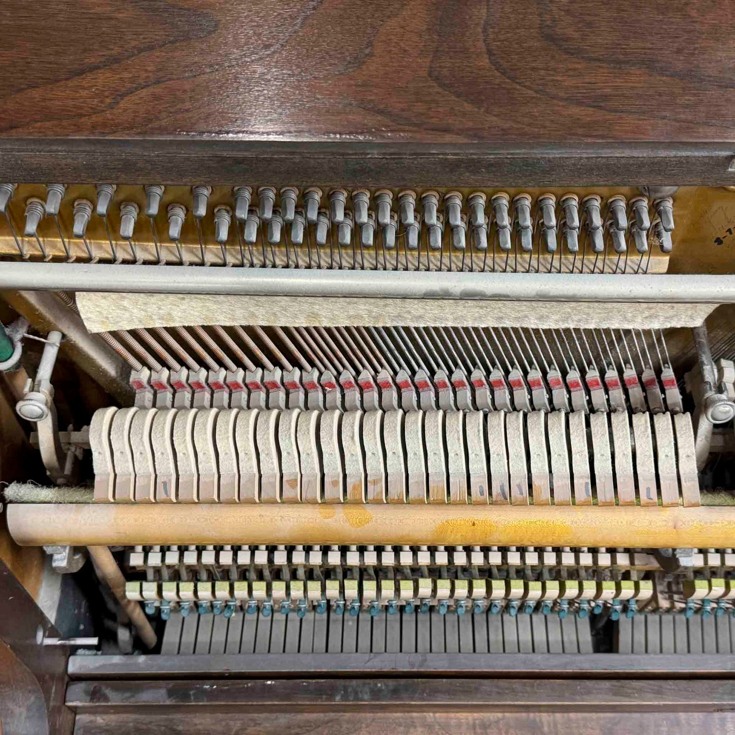 CURRENT SHOP WORK - 1924 Brinkerhoff 49" Wood Finish Commissioned Upright Piano