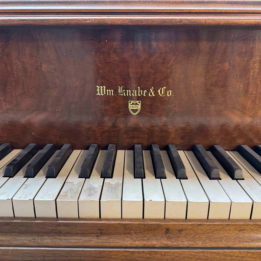 CURRENT SHOP WORK - 1942 Knabe 5' Wood Finish Baby Grand Piano