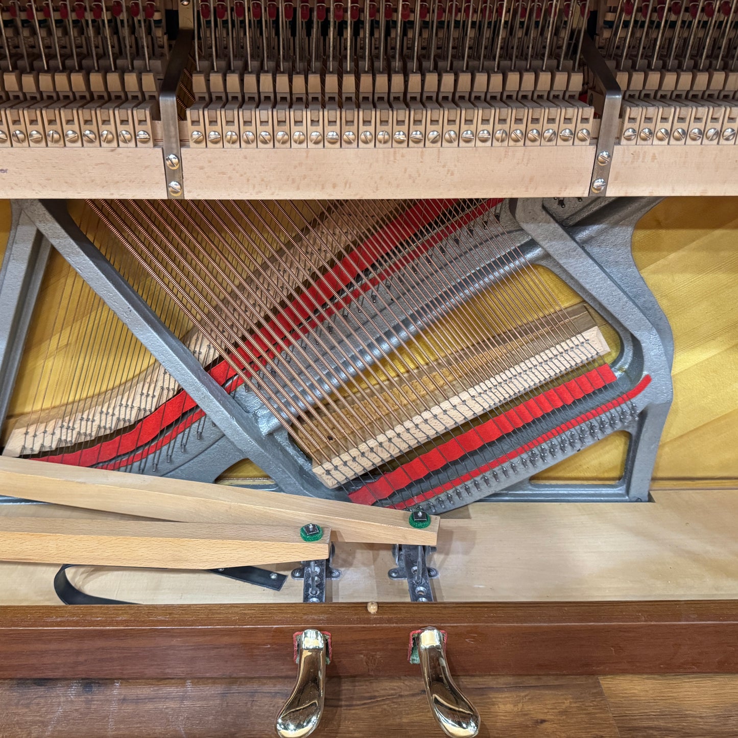 1960 Louis Zwicki 36" Teak Wood Finish Spinet Piano